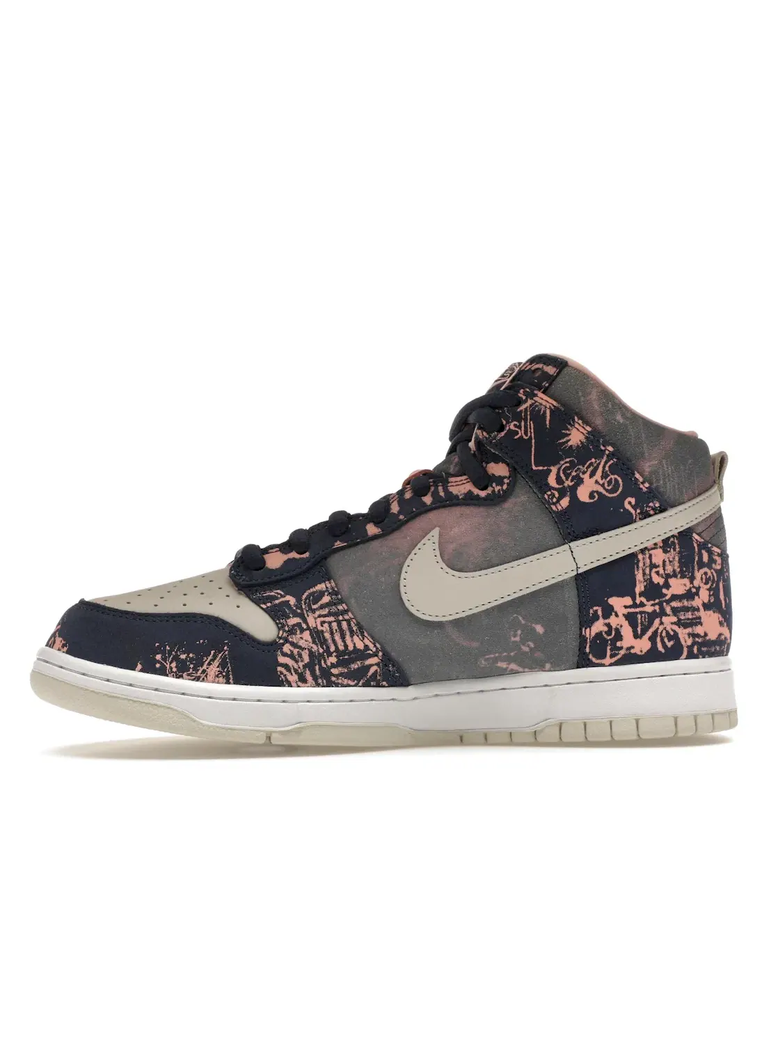 Мужские кроссовки Nike SB Dunk High Navy/Pink/White — изображение 3 из 4