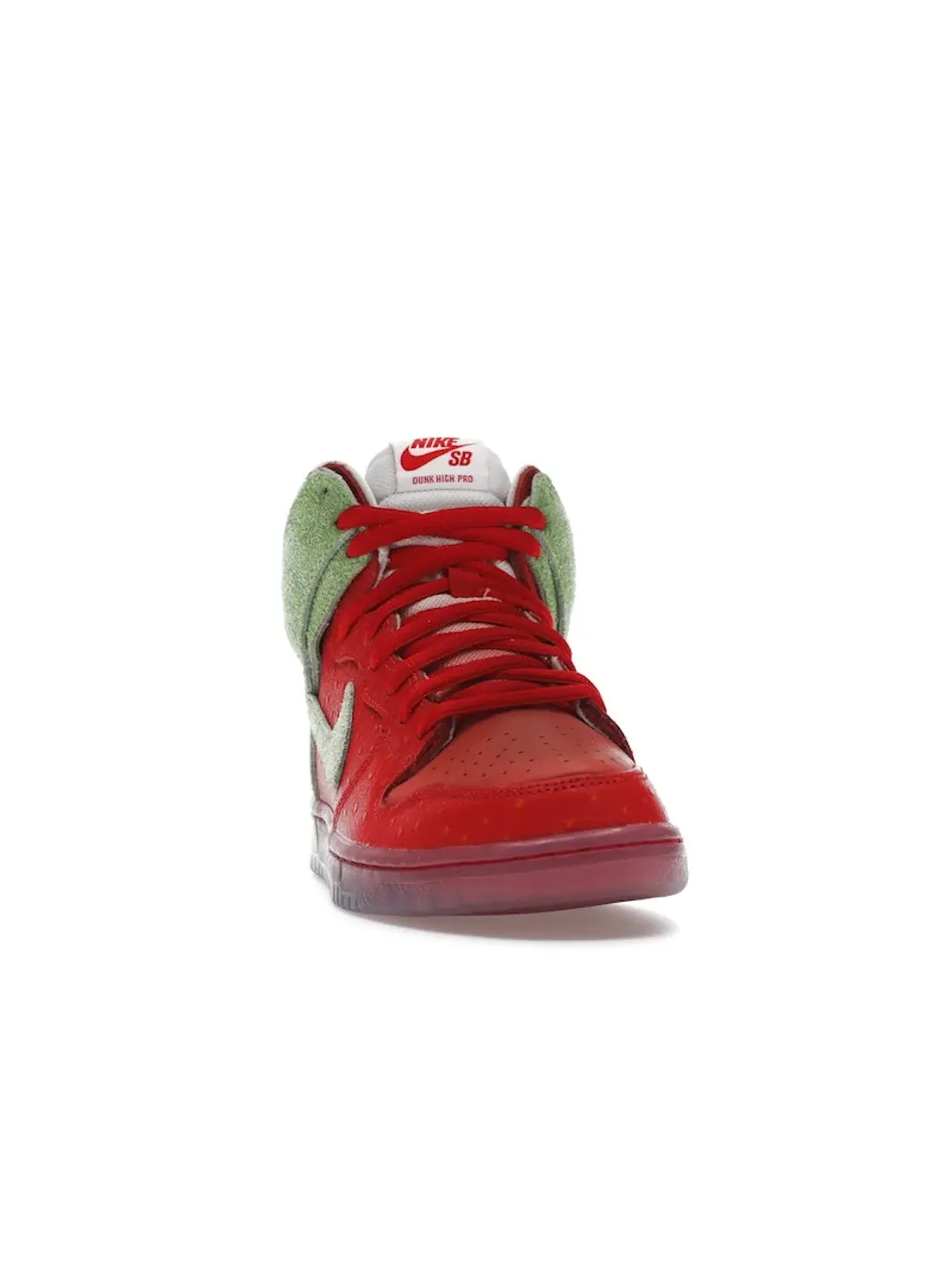 Мужские кроссовки с принтом Nike SB Dunk High Strawberry Cough Nike — изображение 2 из 4, красный/зеленый