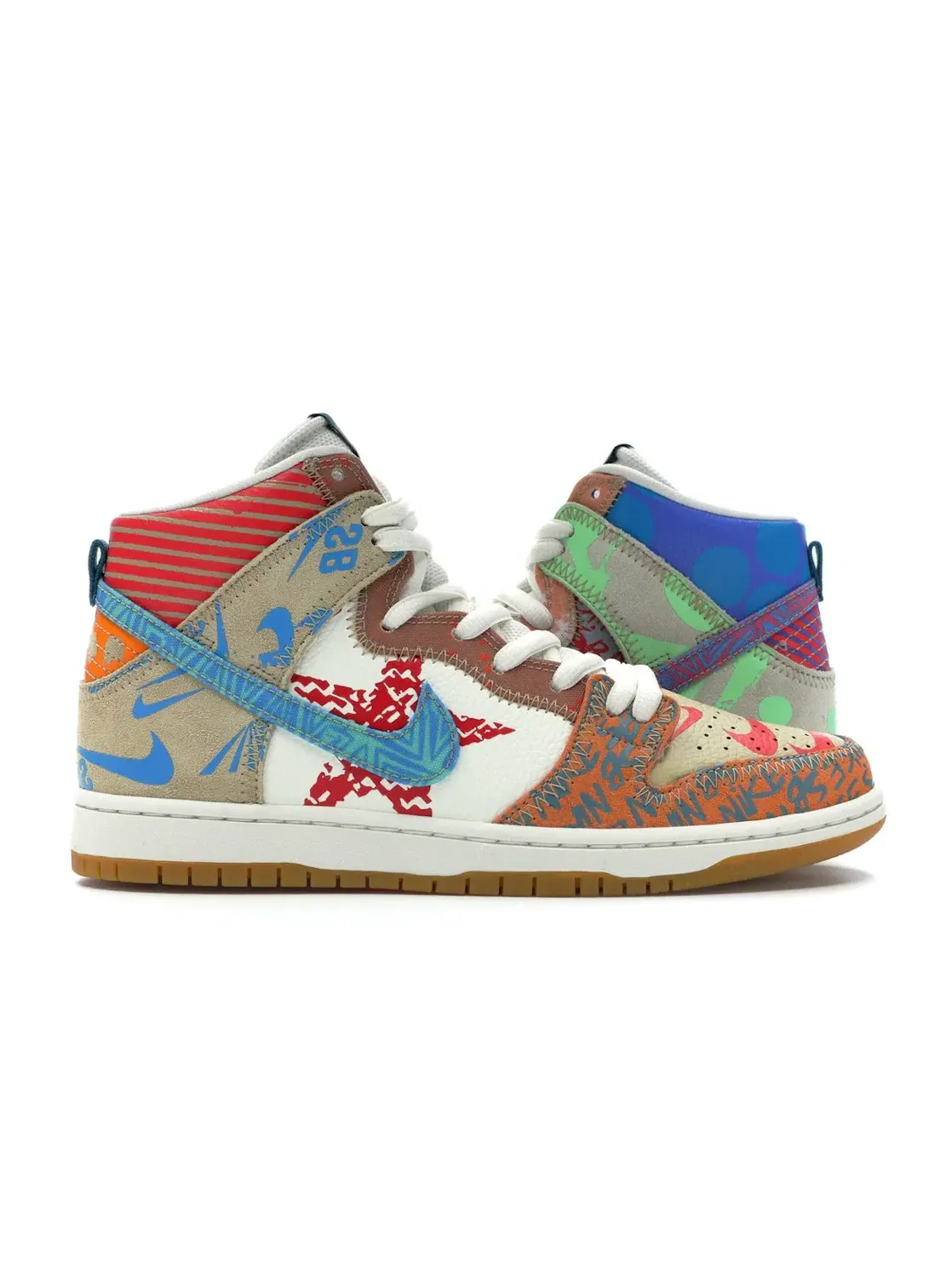 Мужские кроссовки с высоким верхом Nike SB Dunk High — изображение 1 из 4, оранжевый--зеленый