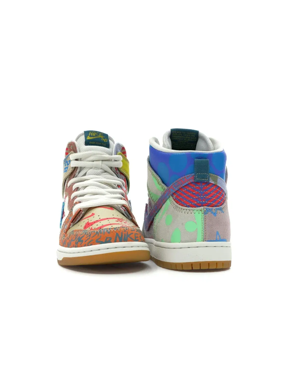 Мужские кроссовки с высоким верхом Nike SB Dunk High — изображение 2 из 4, оранжевый--зеленый