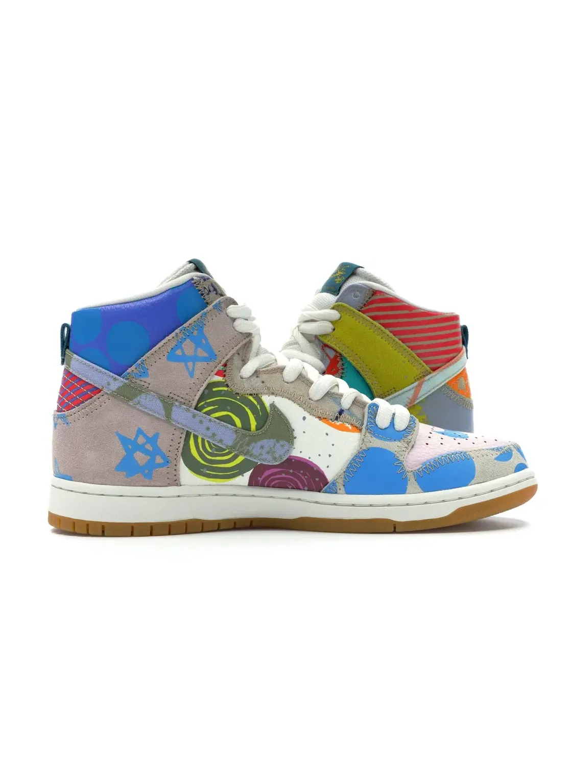 Мужские кроссовки с высоким верхом Nike SB Dunk High — изображение 3 из 4, оранжевый--зеленый