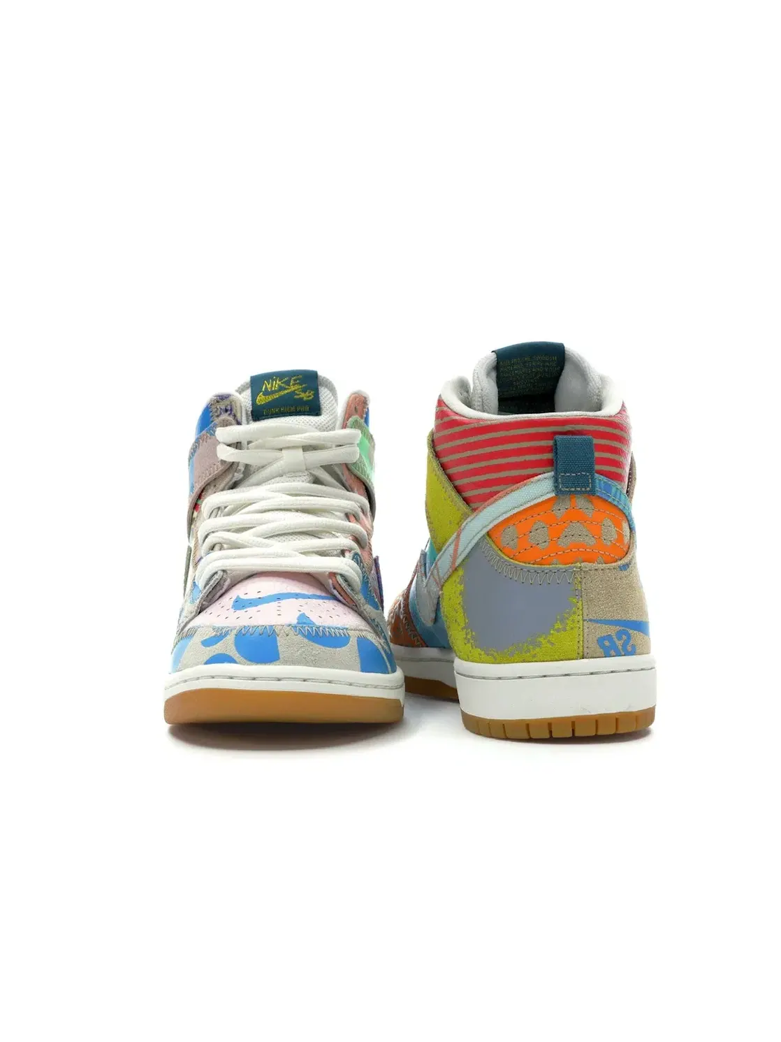 Мужские кроссовки с высоким верхом Nike SB Dunk High — изображение 4 из 4, оранжевый--зеленый