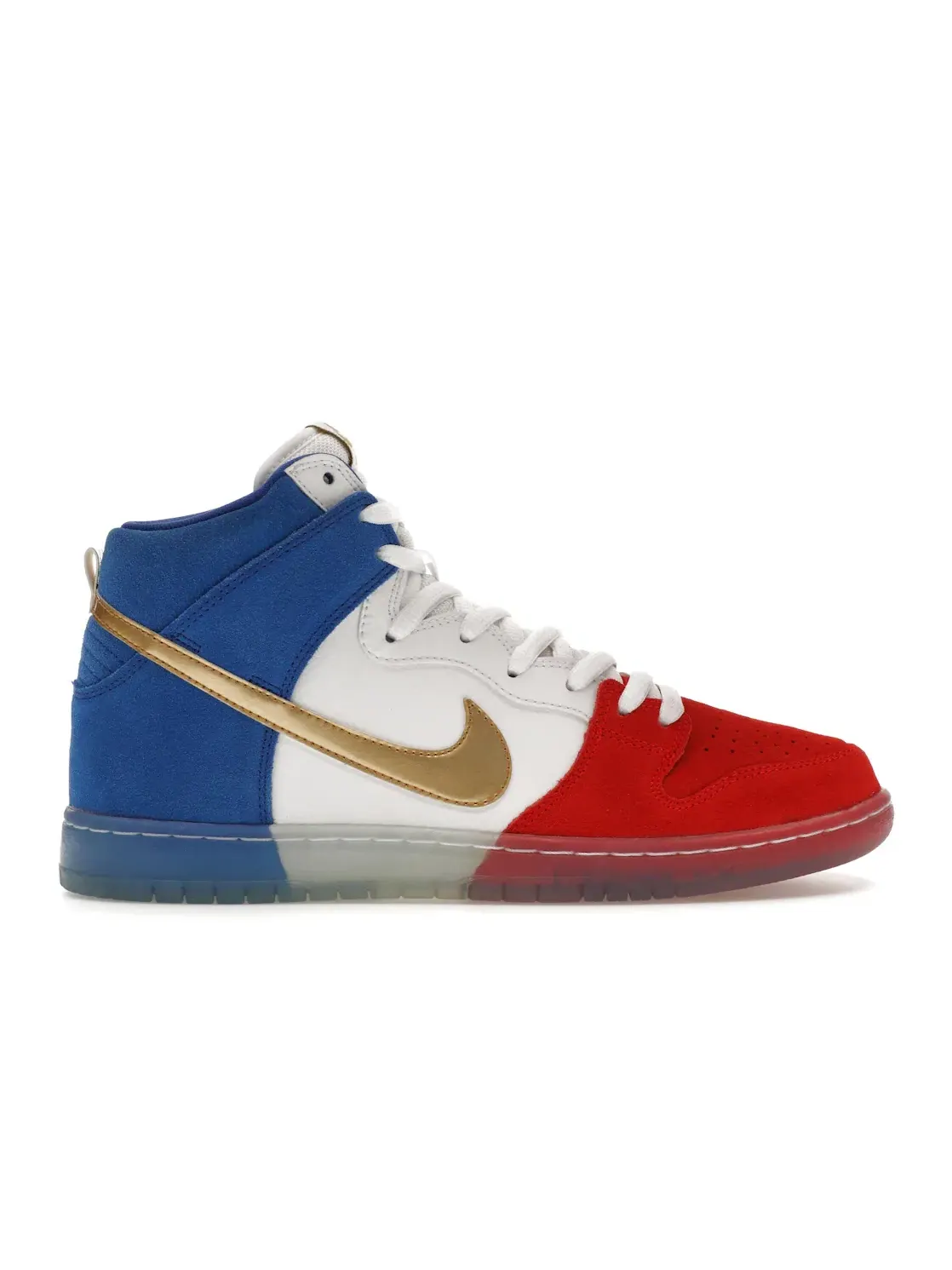 Мужские кроссовки высокие Nike SB Dunk High — изображение 1 из 4, красный/-белый