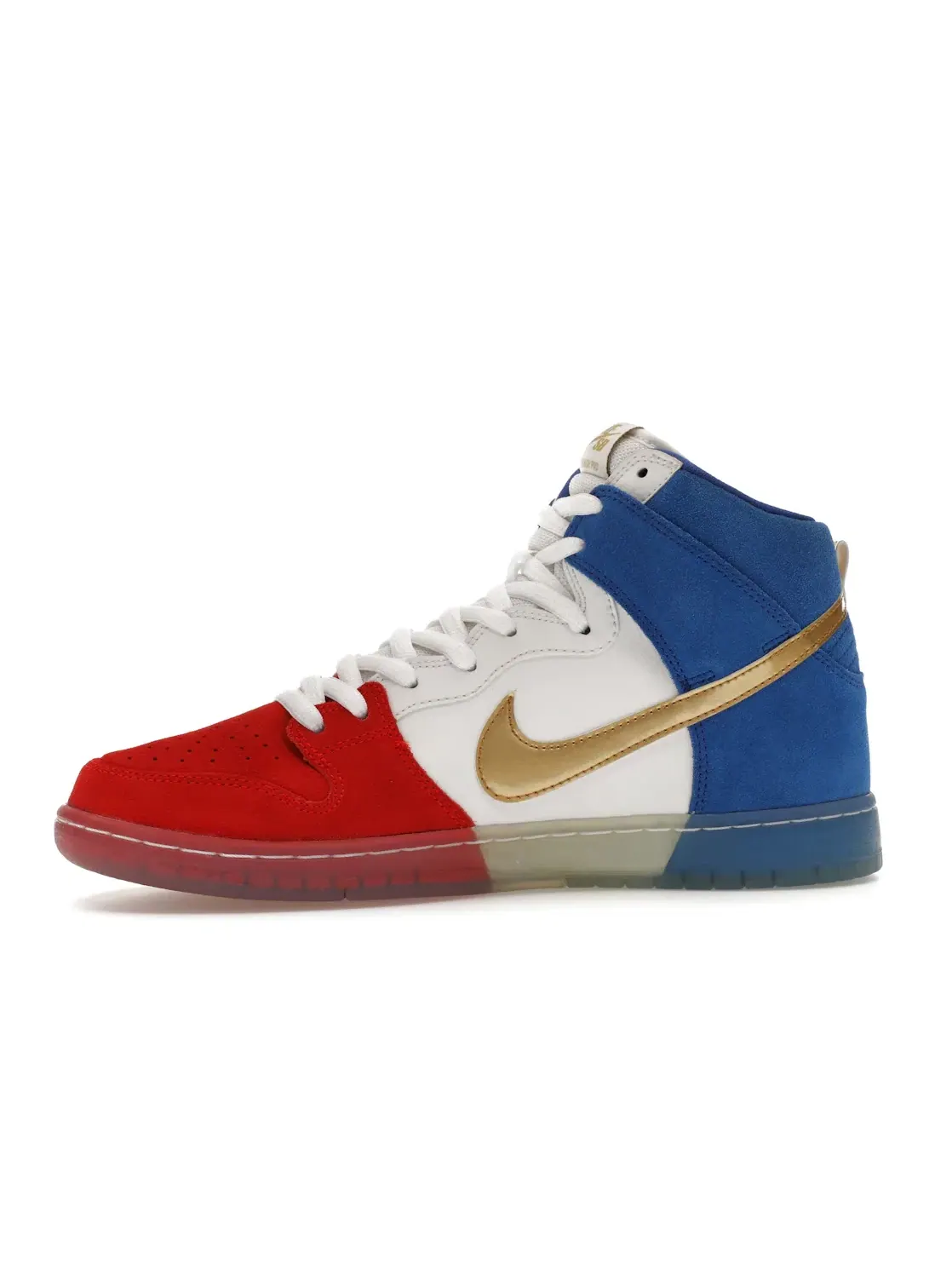 Мужские кроссовки высокие Nike SB Dunk High — изображение 3 из 4, красный/-белый