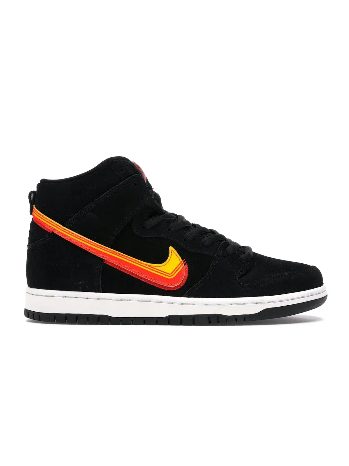 Мужские кроссовки высокий с принтом Nike SB Dunk High Truck It Nike — изображение 1 из 4, черный/желтый-оранжевый