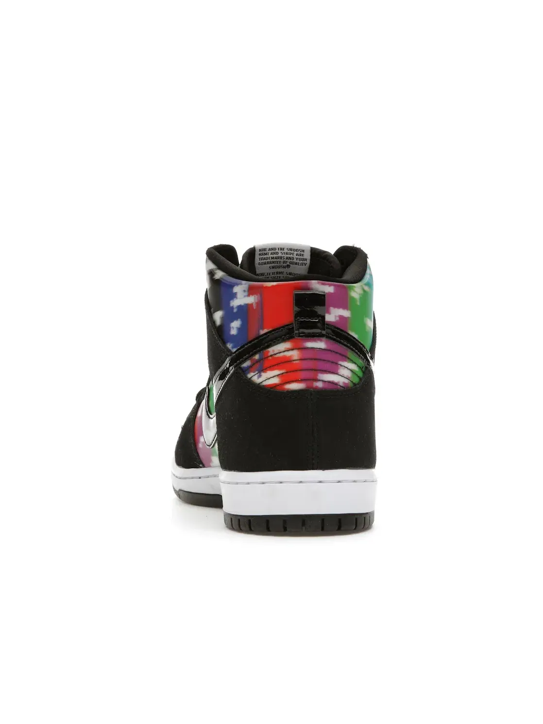 Мужские кроссовки с принтом Nike SB Dunk High TV Signal Nike — изображение 4 из 4, черный/мульти