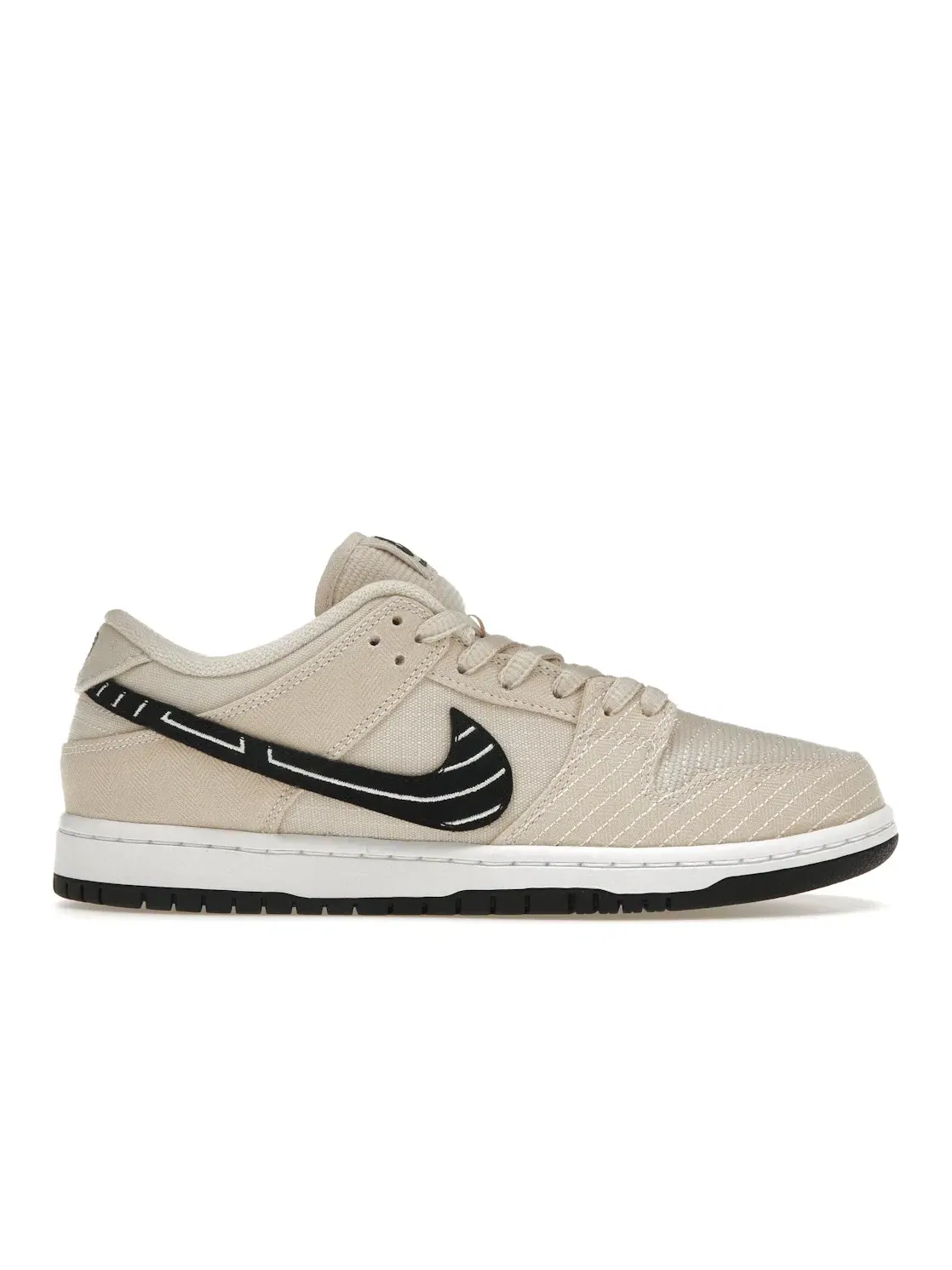 Мужские кроссовки низкие с принтом Nike SB Dunk Low Albino & Preto — изображение 1 из 4, черный