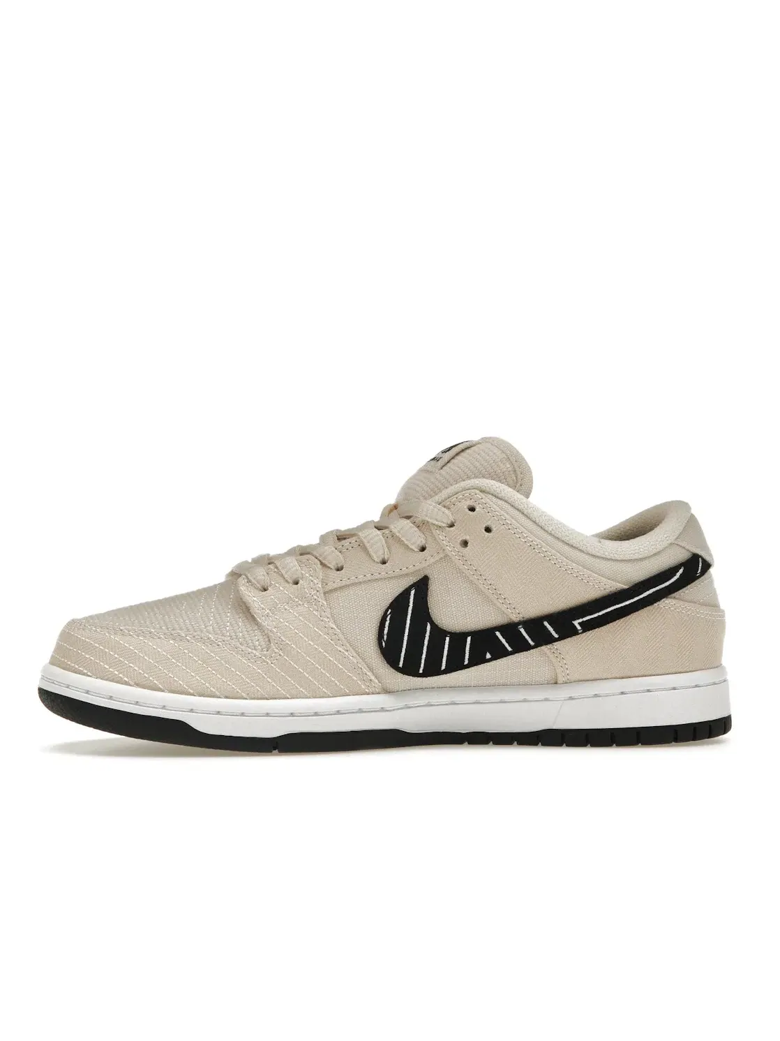 Мужские кроссовки низкие с принтом Nike SB Dunk Low Albino & Preto — изображение 3 из 4, черный