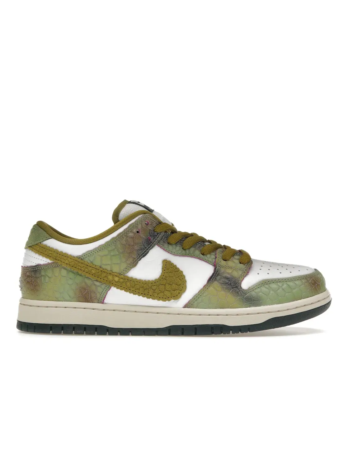 Мужские кроссовки с эффектом износа Nike SB Dunk Low Alexis Sablone Chameleon Nike — изображение 1 из 4, зеленый//белый