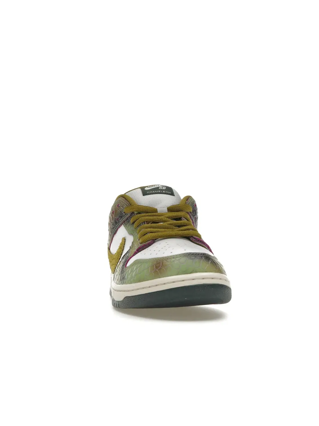 Мужские кроссовки с эффектом износа Nike SB Dunk Low Alexis Sablone Chameleon Nike — изображение 2 из 4, зеленый//белый