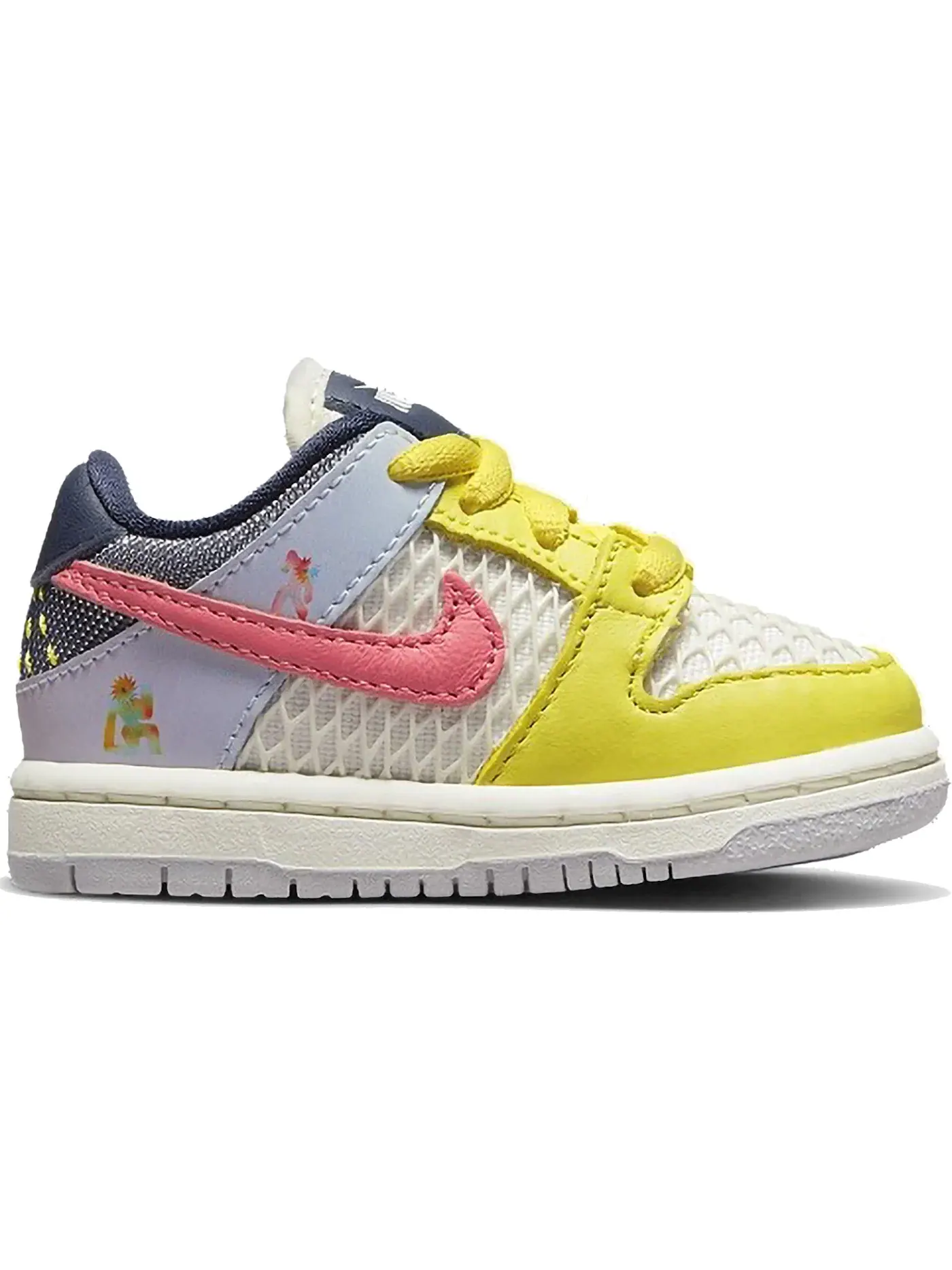 Детские кроссовки с высоким верхом Nike SB Dunk Low Be True Xavier Schipani Nike — изображение 1 из 1, мульти-/розовый
