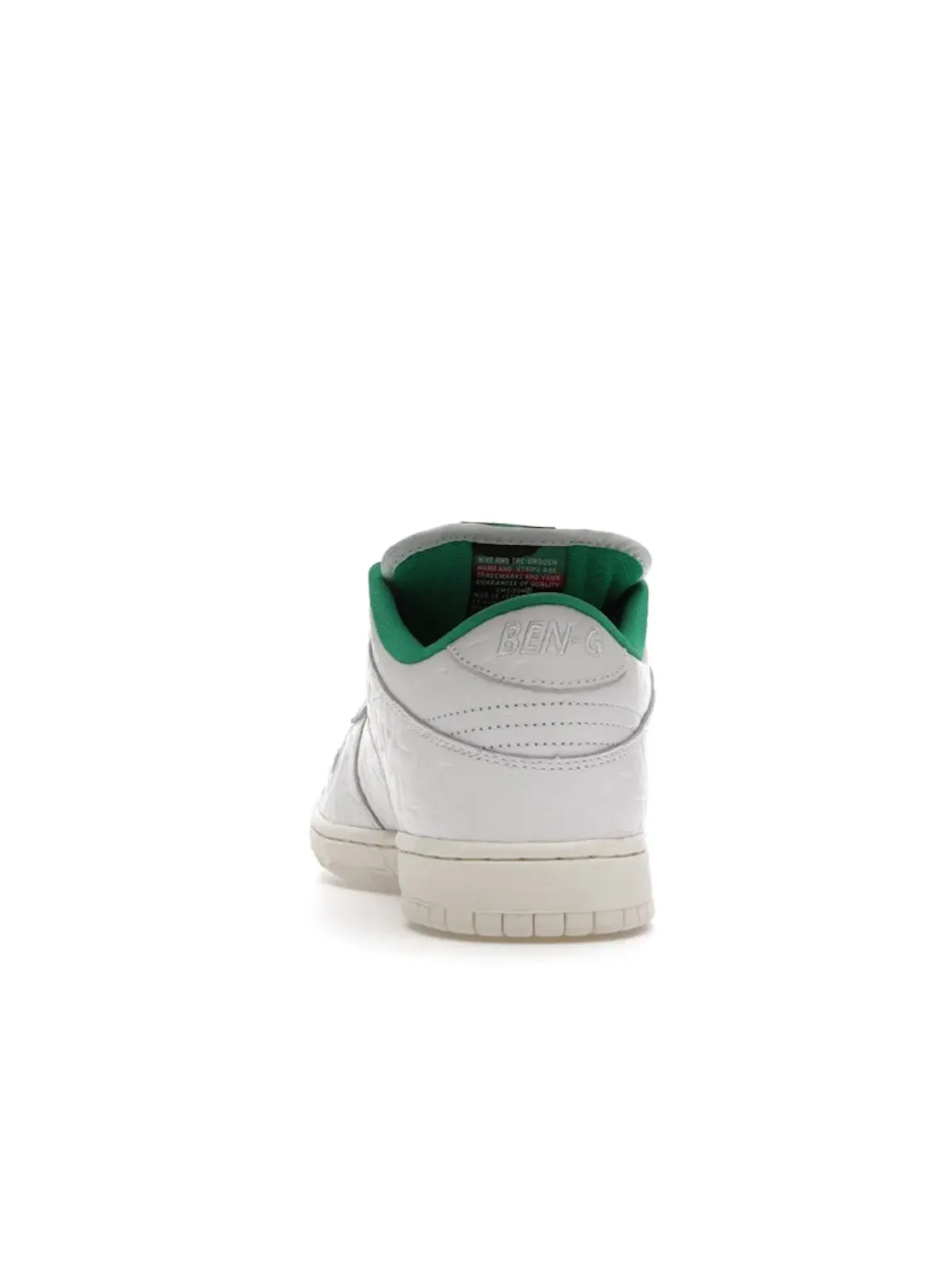 Мужские кроссовки с низкой посадкой Nike SB Dunk Low Ben-G Nike — изображение 4 из 4, белый/белый-зеленый