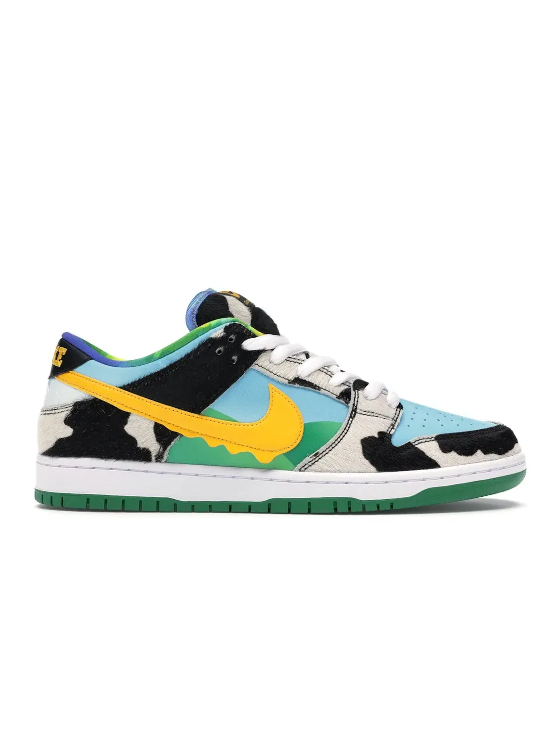Мужские кроссовки с принтом Nike SB Dunk Low Ben & Jerry's Chunky Dunky Nike — изображение 1 из 4, белый/-черный-золотистый