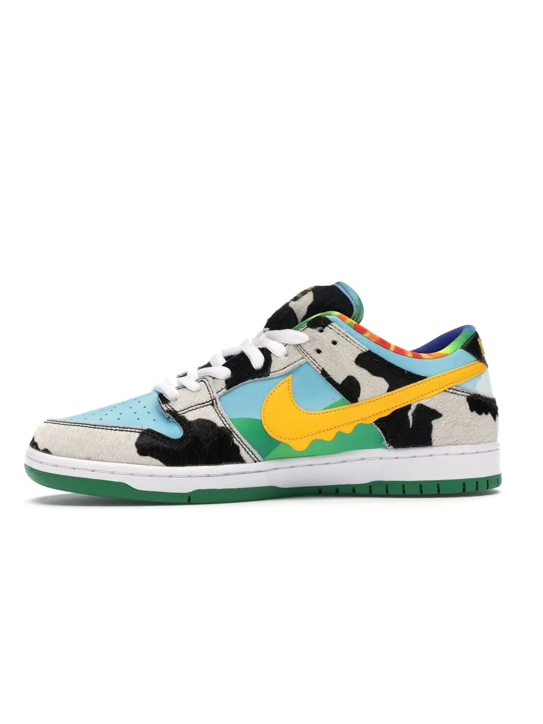 Мужские кроссовки с принтом Nike SB Dunk Low Ben & Jerry's Chunky Dunky Nike — изображение 3 из 4, белый/-черный-золотистый