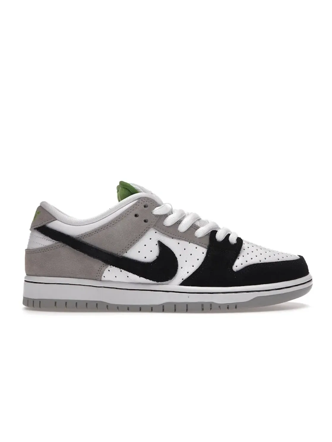 Мужские кроссовки с перфорированной кожей Nike SB Dunk Low — изображение 1 из 4, серый/белый--черный