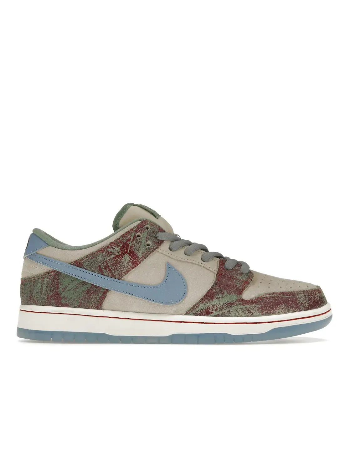 Мужские кроссовки с замшевыми вставками Nike SB Dunk Low — изображение 1 из 4, светлый синий