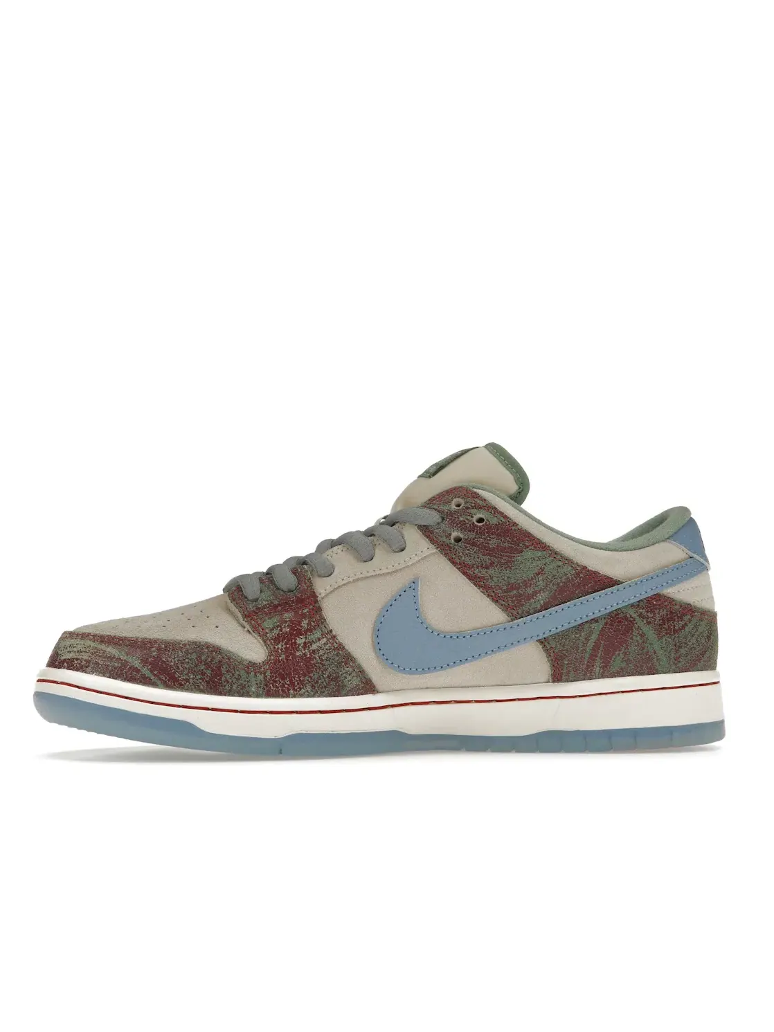 Мужские кроссовки с замшевыми вставками Nike SB Dunk Low — изображение 3 из 4, светлый синий