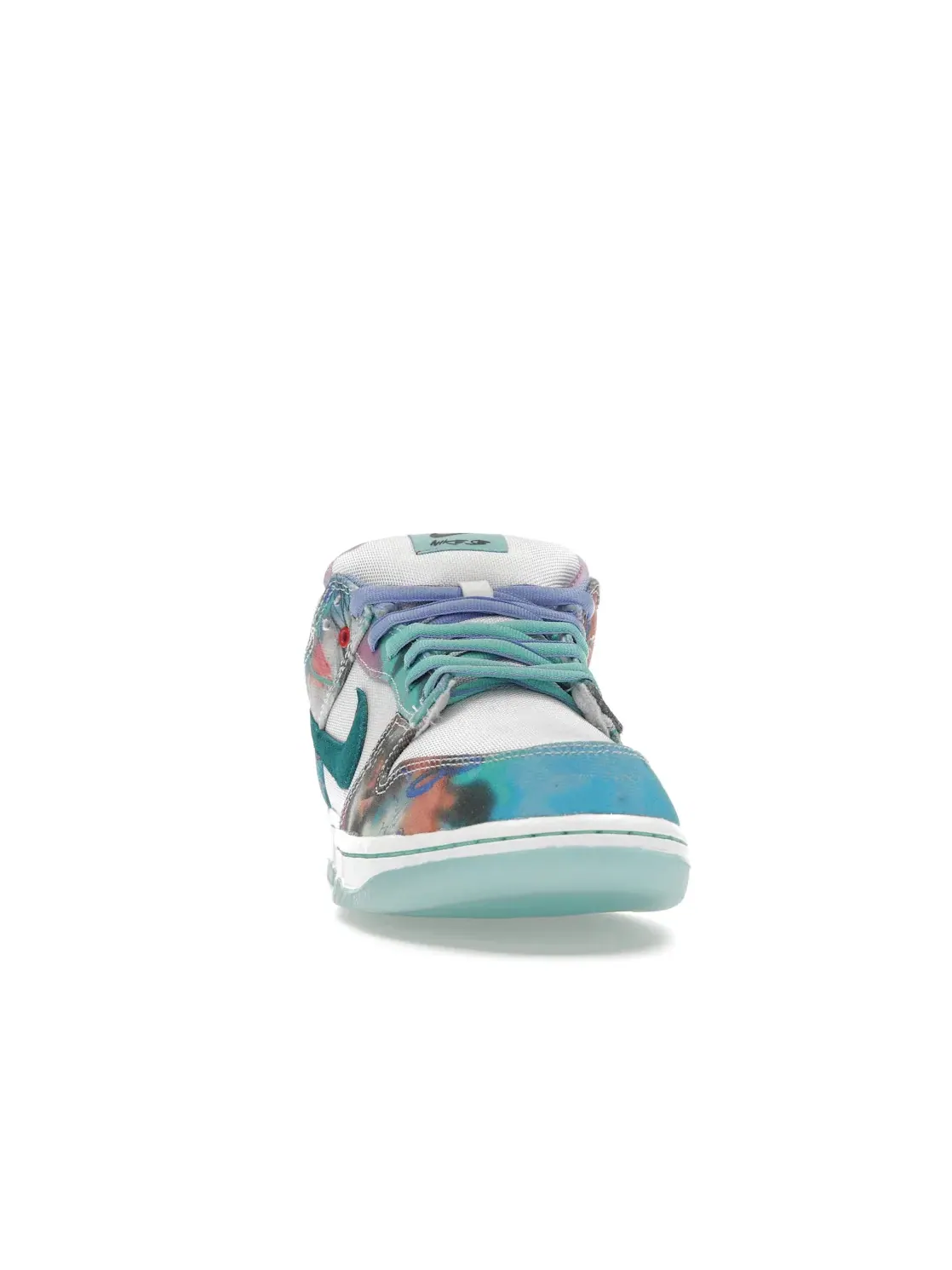 Мужские кроссовки с принтом Nike SB Dunk Low Futura Laboratories Nike — изображение 2 из 4, голубой//белый
