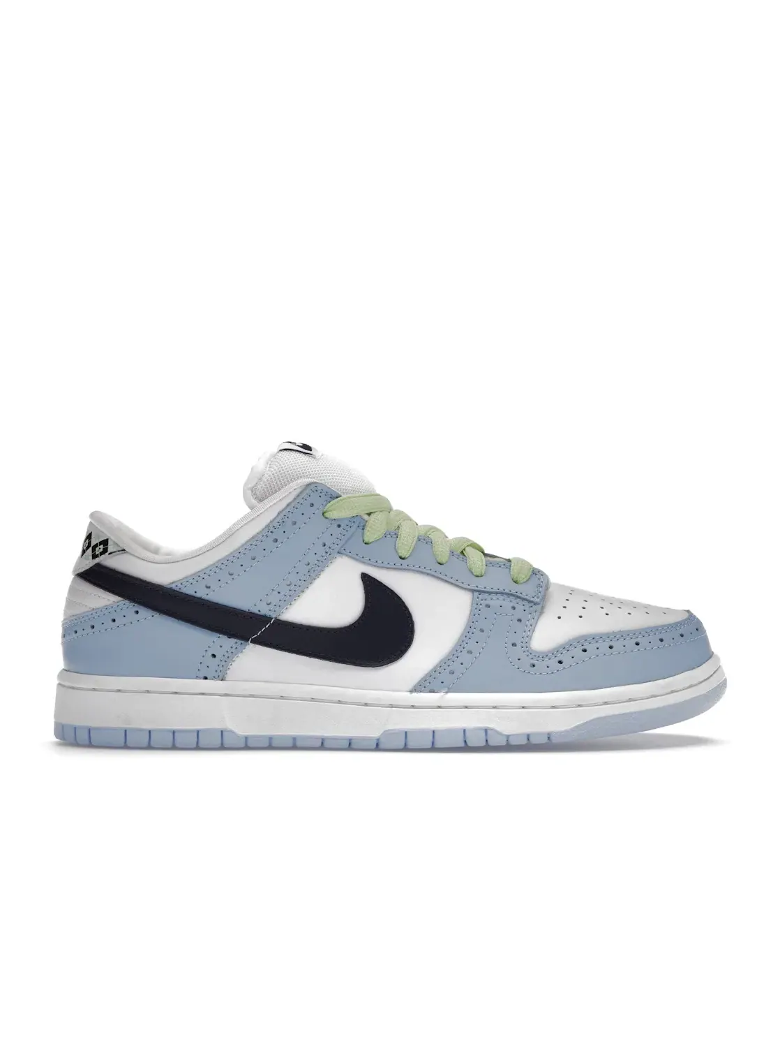 Мужские кроссовки с принтом Nike SB Dunk Low Nike — изображение 1 из 4, белый/темно-синий-синий