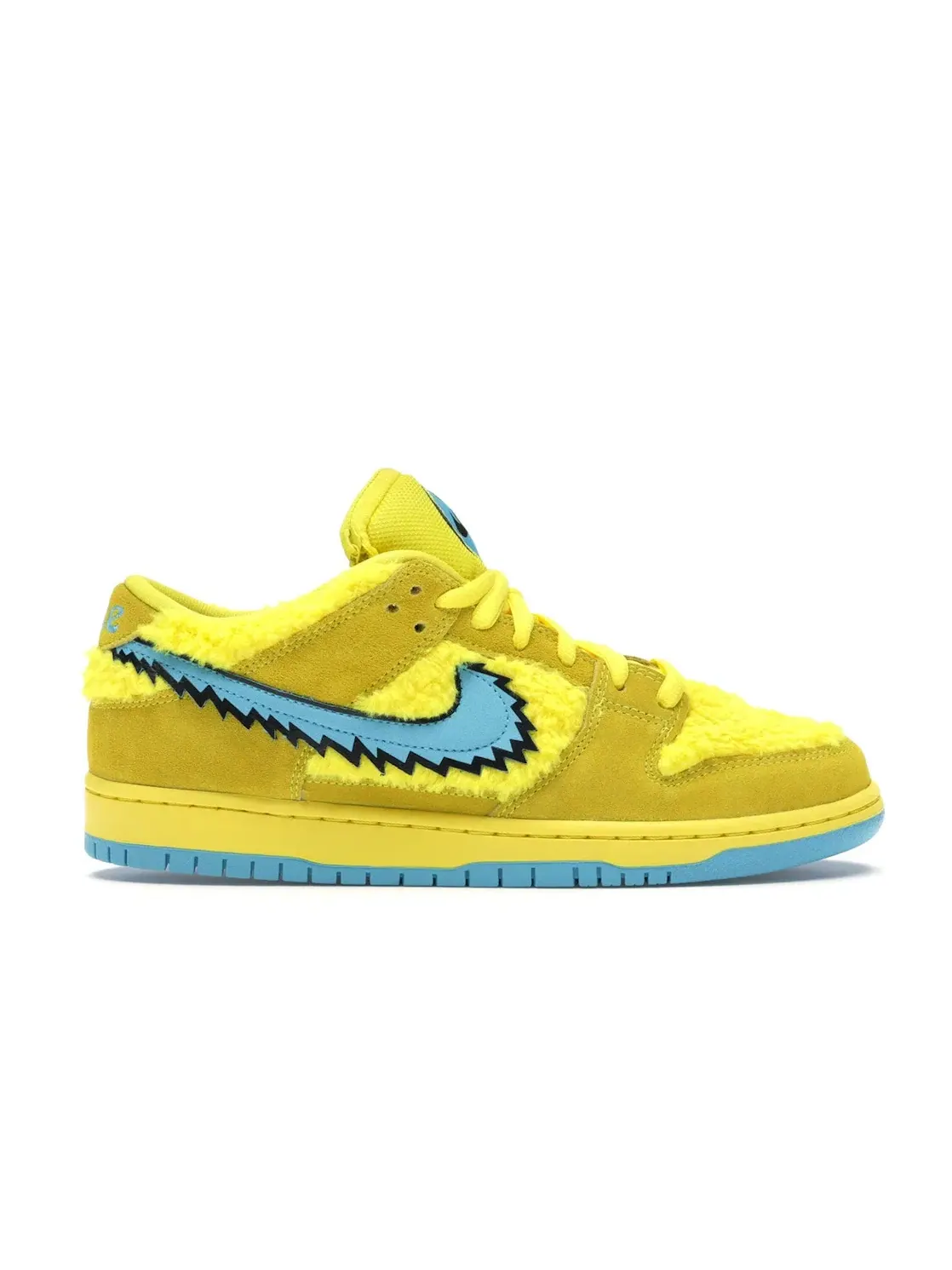 Мужские кроссовки с принтом Nike SB Dunk Low Grateful Dead Bears Nike — изображение 1 из 4, желтый/синий
