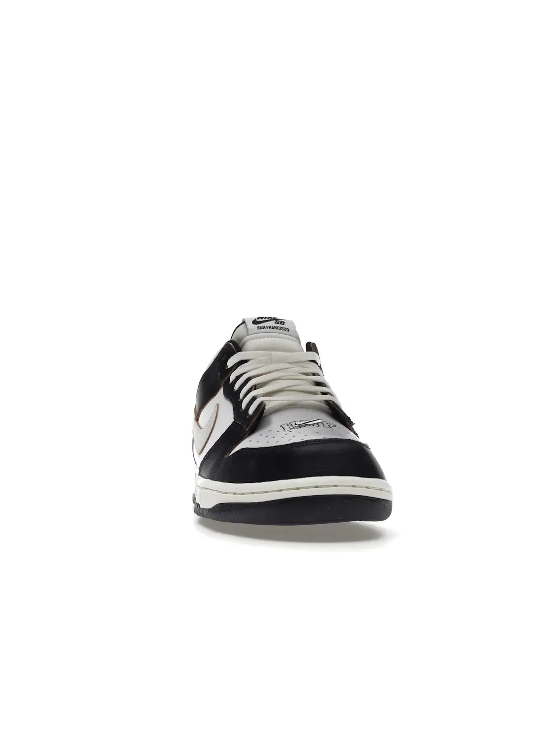Мужские кроссовки с принтом HUF и металлическим Swoosh Nike SB Dunk Low Nike — изображение 2 из 4, черный/белый-оранжевый