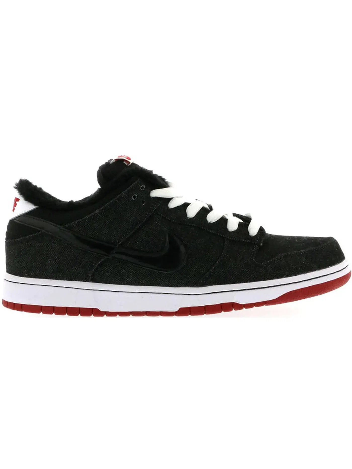Мужские кроссовки с низким верхом Nike SB Dunk Low Nike — изображение 1 из 1, черный/черный-красный