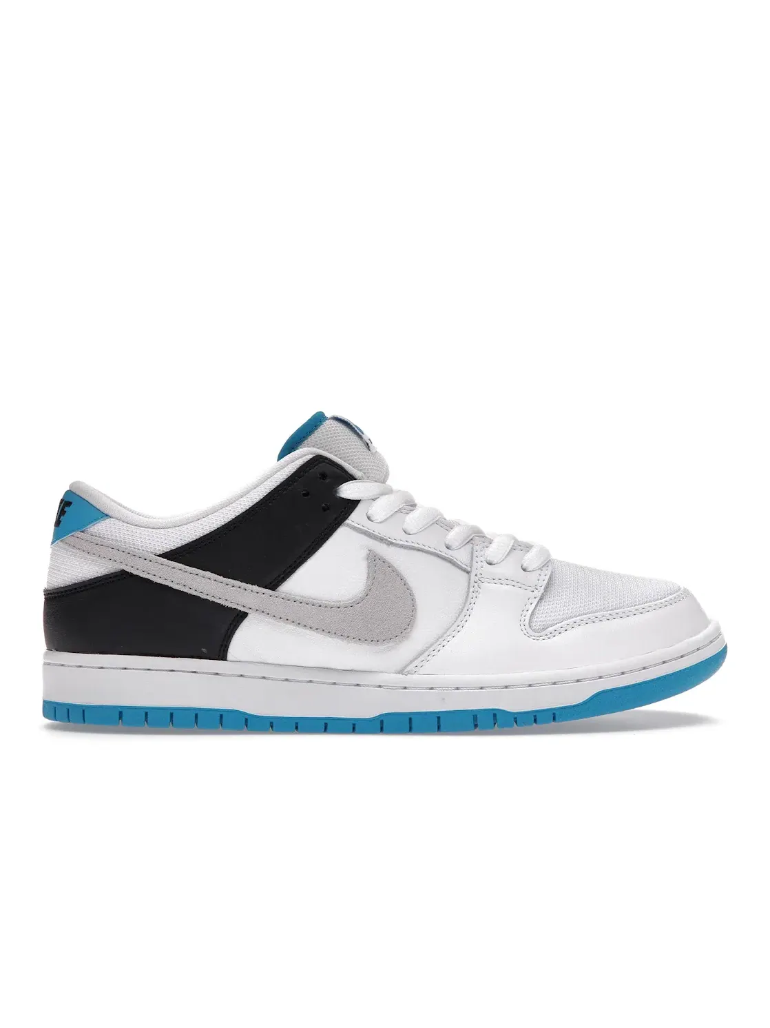 Мужские кроссовки с кожаным верхом Nike SB Dunk Low Nike — изображение 1 из 4, белый/черный/синий