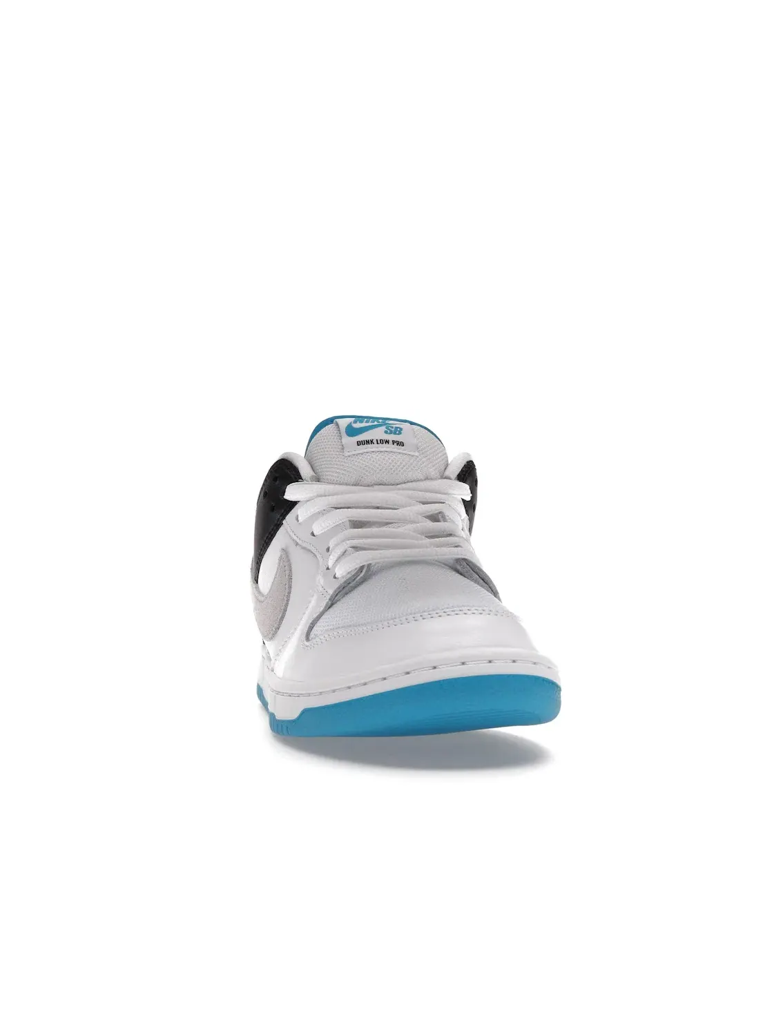 Мужские кроссовки с кожаным верхом Nike SB Dunk Low Nike — изображение 2 из 4, белый/черный/синий