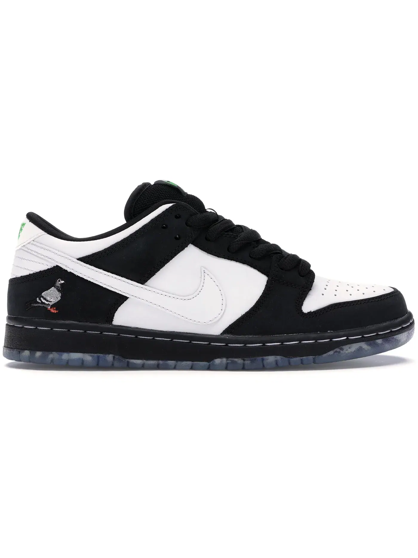 Мужские кроссовки с принтом Nike SB Dunk Low Panda Pigeon Nike — изображение 1 из 2, черный/белый-зеленый