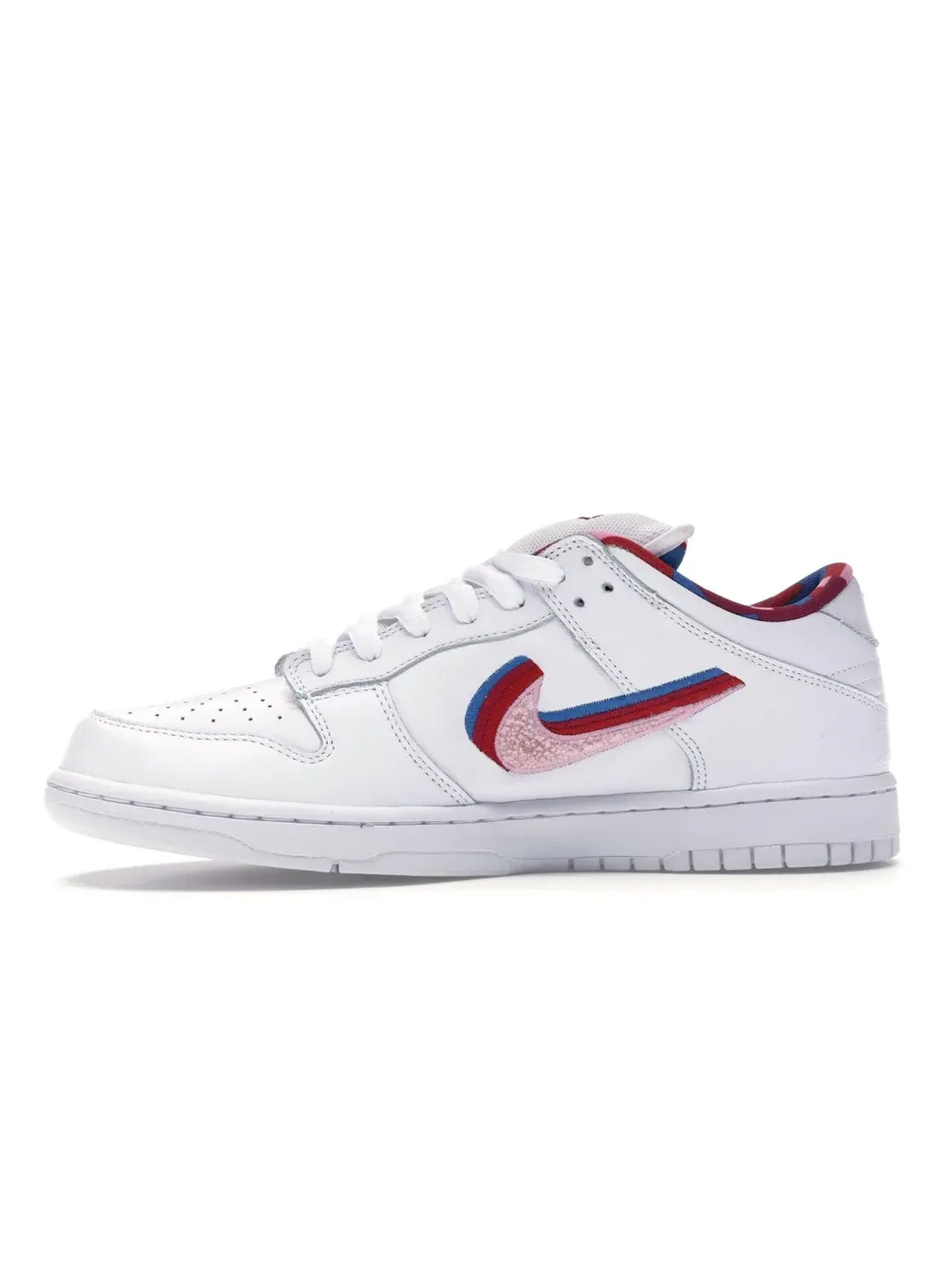 Мужские кроссовки с принтом Nike SB Dunk Low Parra Nike — изображение 3 из 4, белый красный розовый