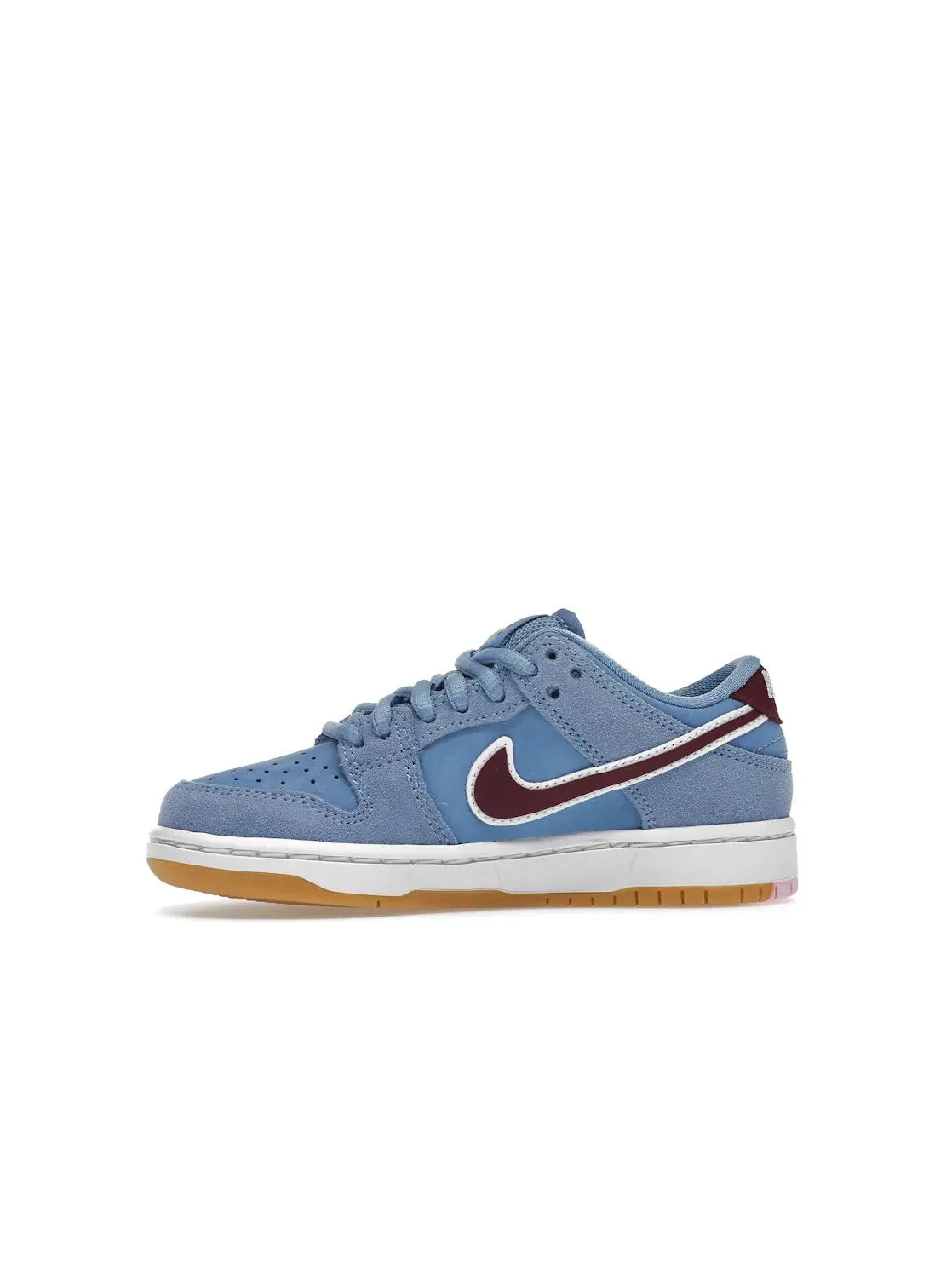 Детские кроссовки с длинным шнурованием Nike SB Dunk Low Nike — изображение 3 из 4, синий//белый