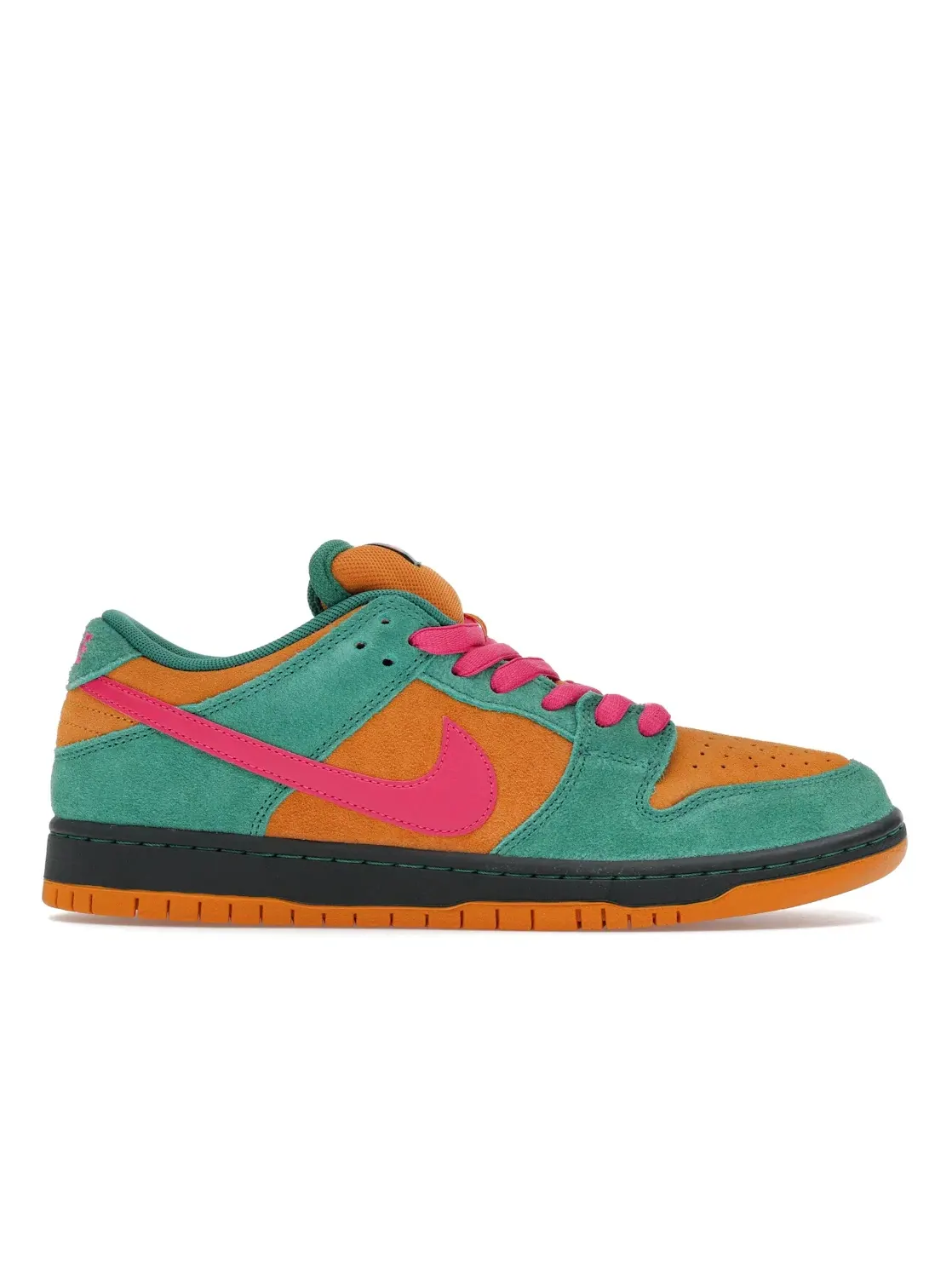 Мужские кроссовки с замшевым верхом Nike SB Dunk Low Pro Green Noise Watermelon — изображение 1 из 4, зеленый//светлый/черный