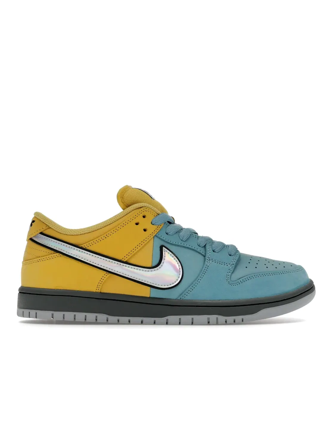 Мужские кроссовки с джинсовыми элементами Nike SB Dunk Low Pro — изображение 1 из 4, серый/джинсовый синий