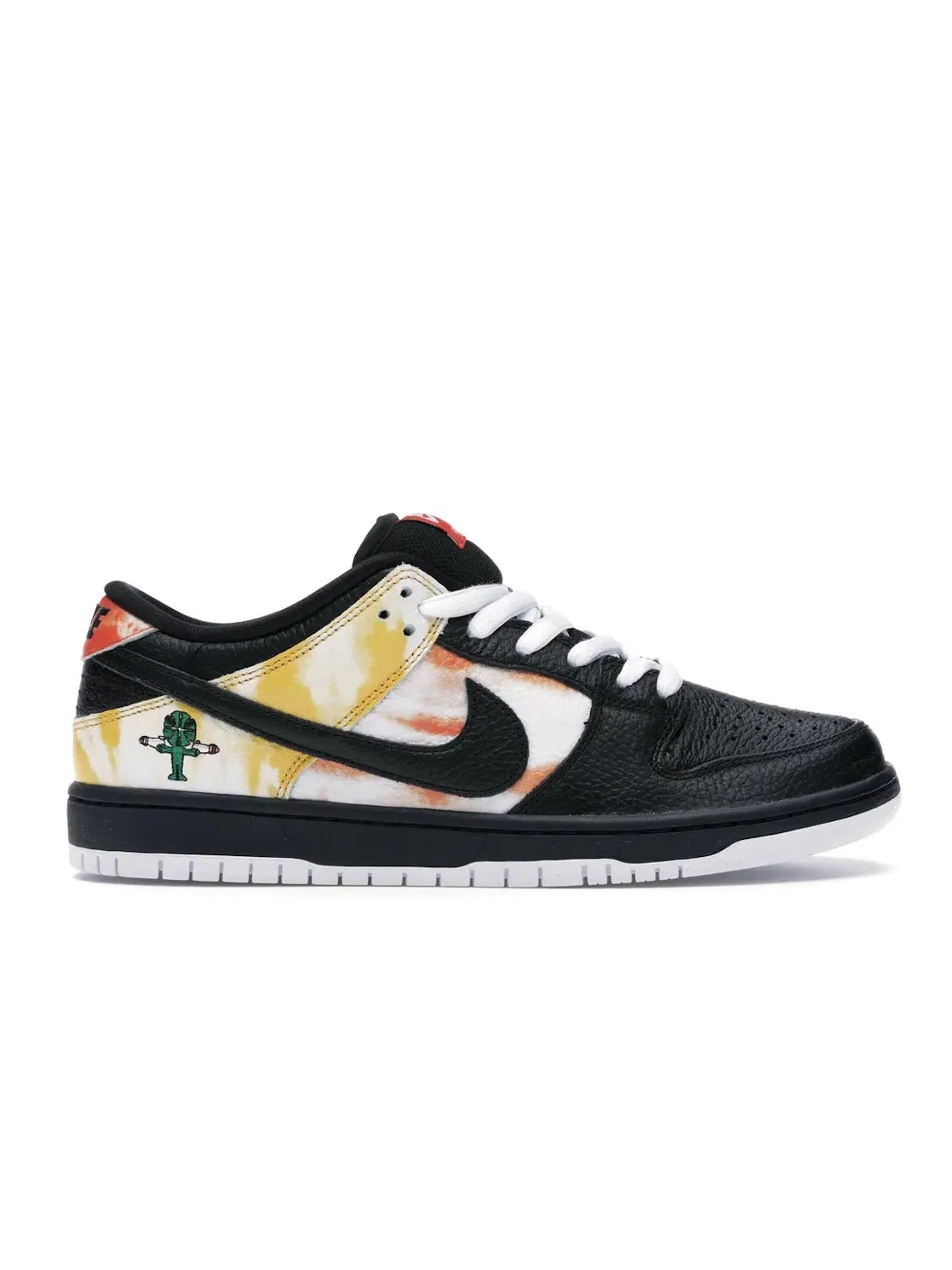 Мужские кроссовки с принтом Nike SB Dunk Low Nike — изображение 1 из 4, черный/черный-оранжевый