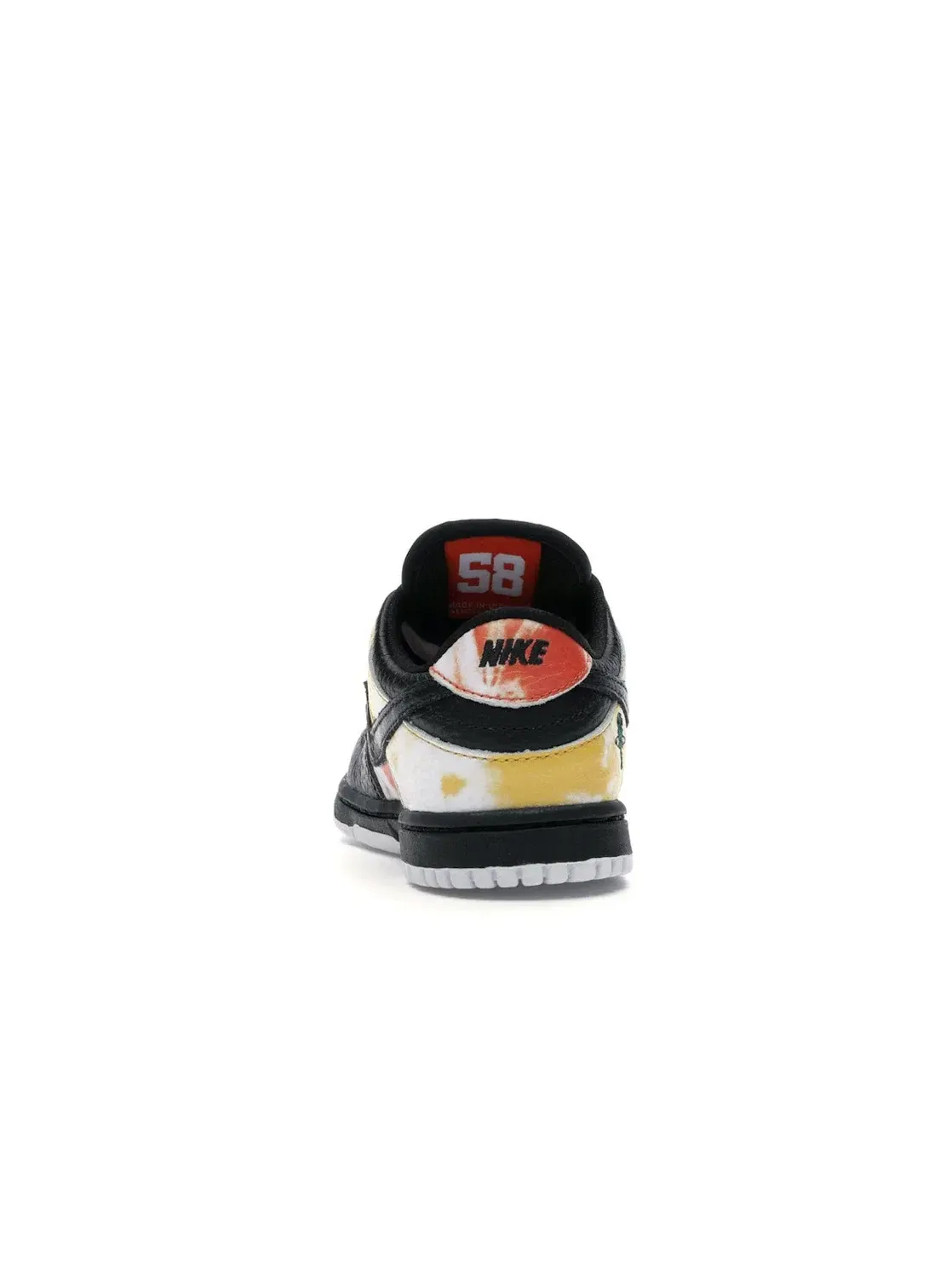 Детские кроссовки с принтом Nike SB Dunk Low Nike — изображение 4 из 4, черный/черный-оранжевый