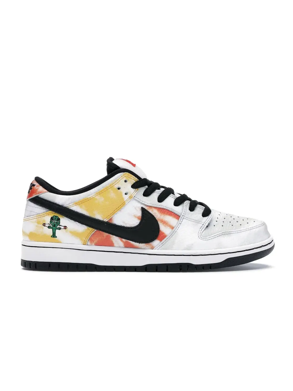 Мужские кроссовки с принтом Nike SB Dunk Low Nike — изображение 1 из 4, белый/черный-оранжевый