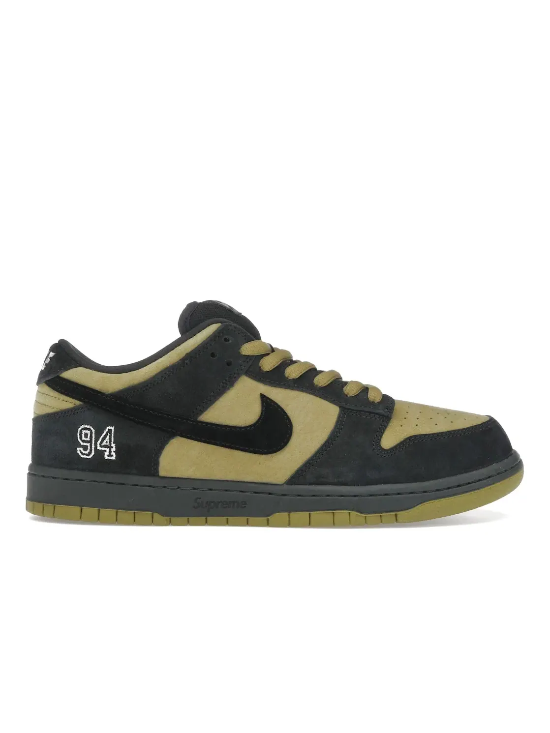 Мужские кроссовки Lifestyle Nike SB Dunk Low Supreme 94 Camper Green Nike — изображение 1 из 4, зеленый/зеленый/черный