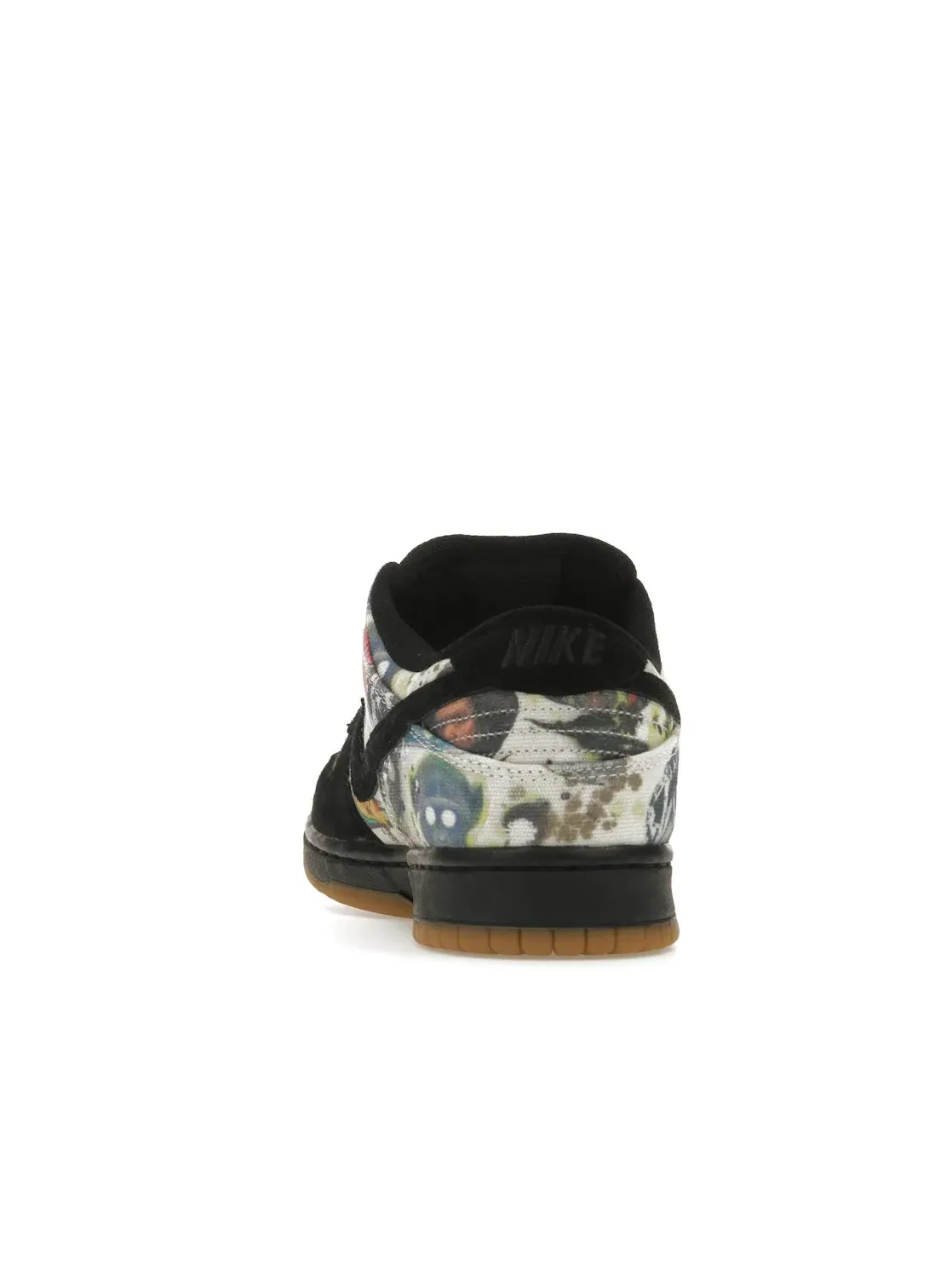 Мужские кроссовки с принтом Nike SB Dunk Low Supreme Rammellzee Nike — изображение 4 из 4, черный/черный-мульти
