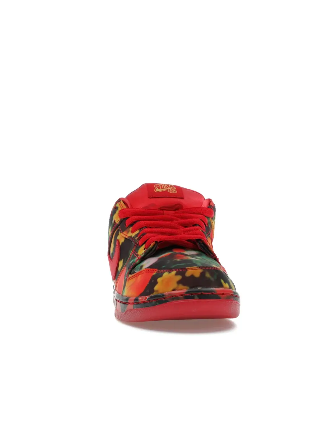 Мужские кроссовки с принтом Nike SB Dunk Low Nike — изображение 2 из 4, красный/золотистый