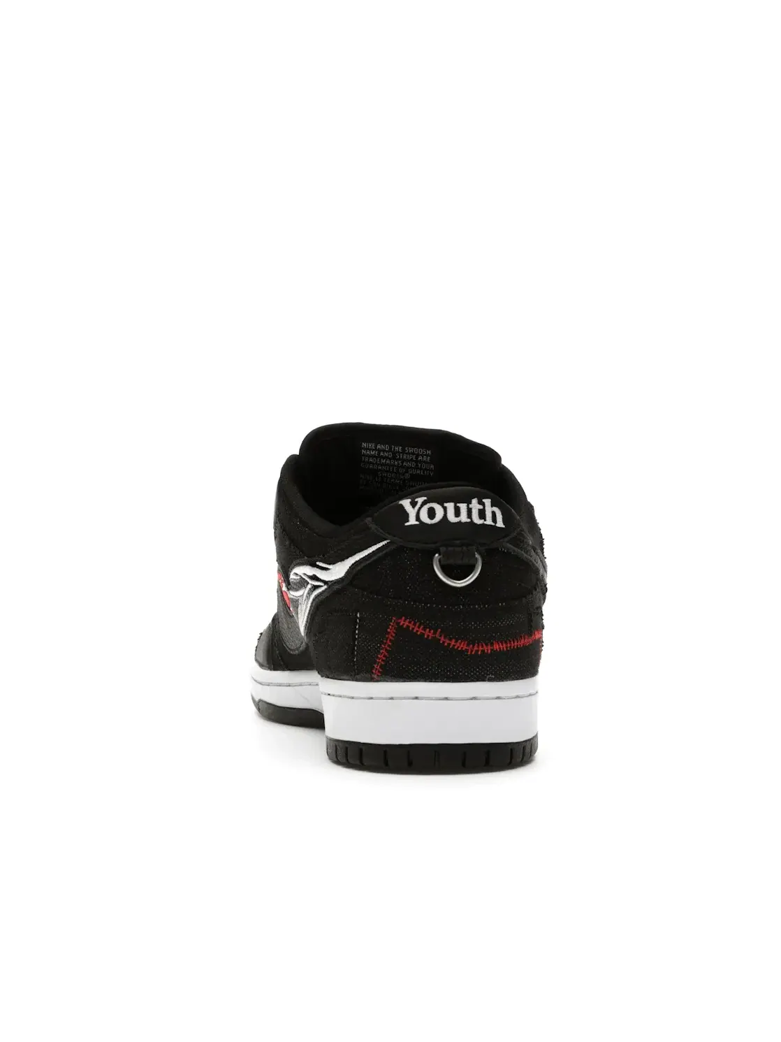 Мужские кроссовки с принтом Nike SB Dunk Low Wasted Youth Nike — изображение 4 из 4, черный/черный/красный