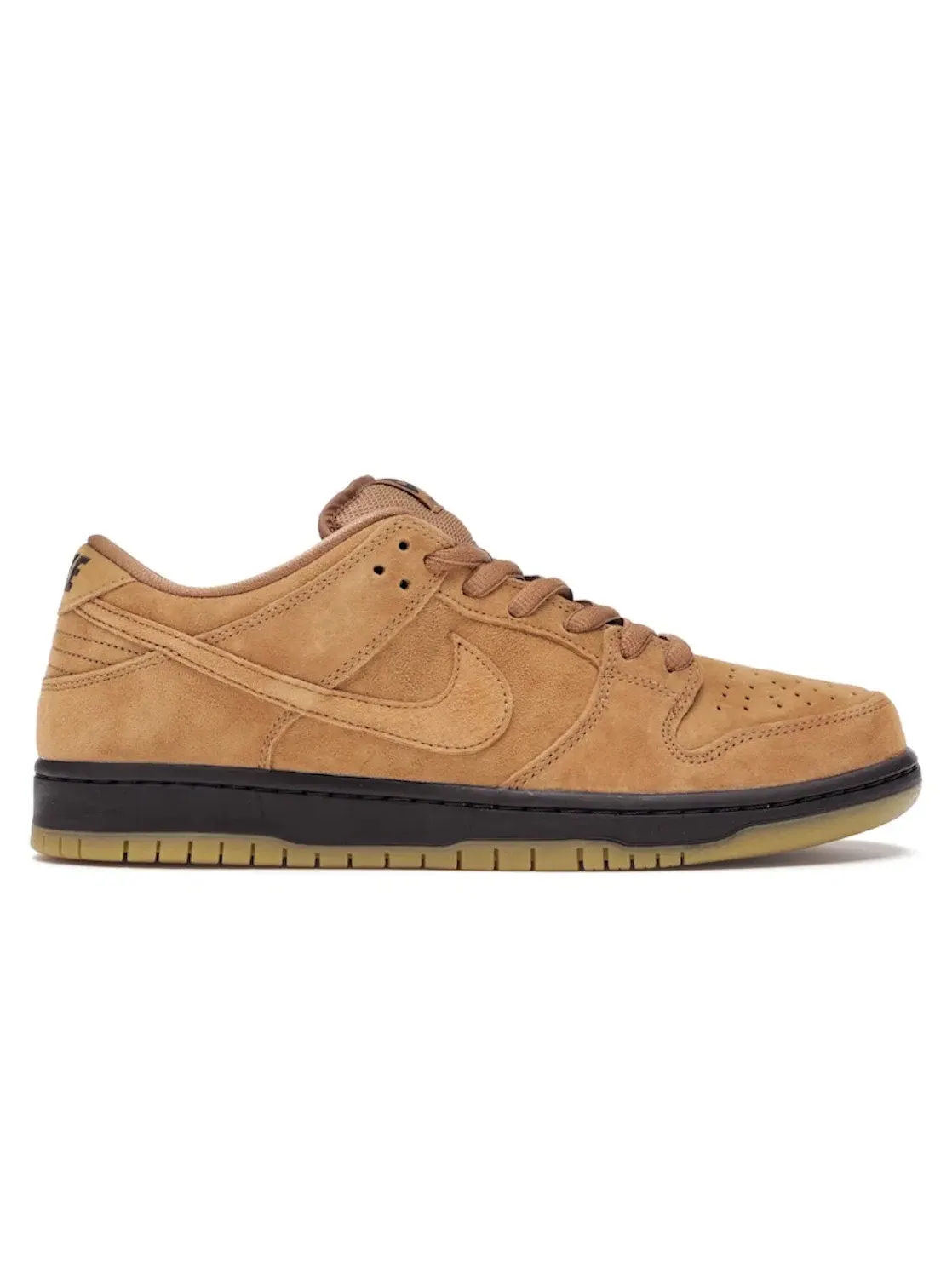 Мужские кроссовки с пшеничным замшем Nike SB Dunk Low — изображение 1 из 4, коричневый