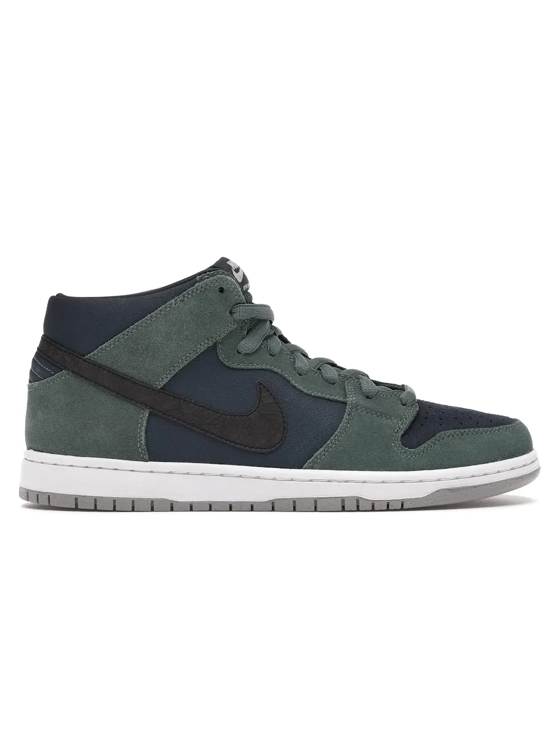 Мужские кроссовки для скейтбординга с высоким берцем Nike SB Dunk Mid Nike — изображение 1 из 4, черный-черный-белый