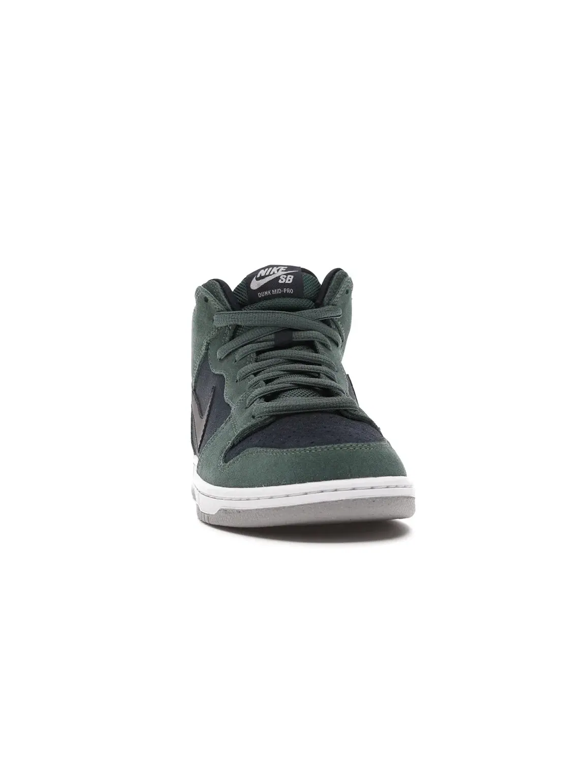 Мужские кроссовки для скейтбординга с высоким берцем Nike SB Dunk Mid Nike — изображение 2 из 4, черный-черный-белый