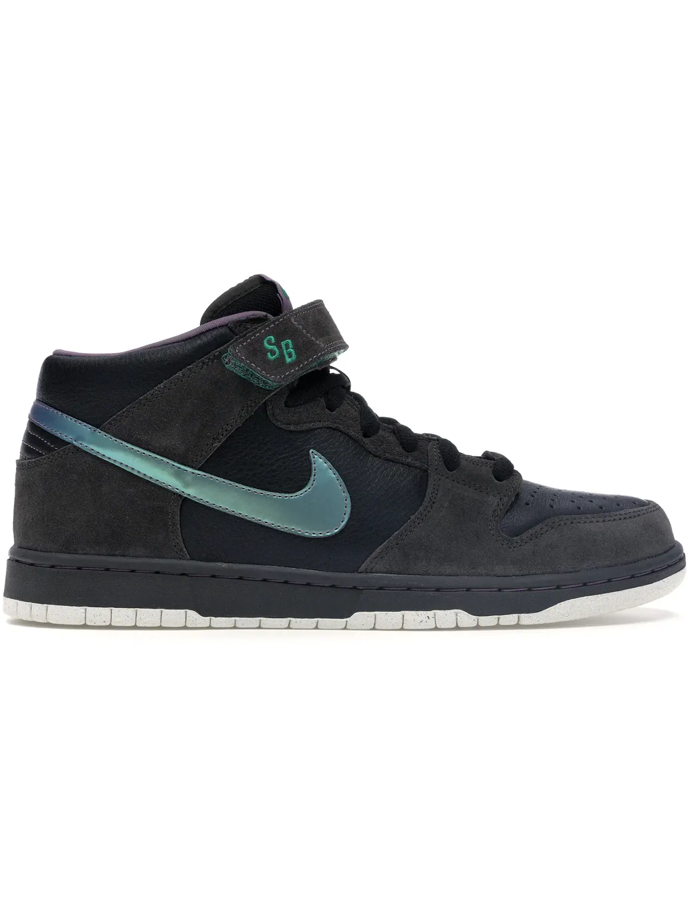 Мужские кроссовки Nike SB Dunk Mid — изображение 1 из 1, черный/зеленый