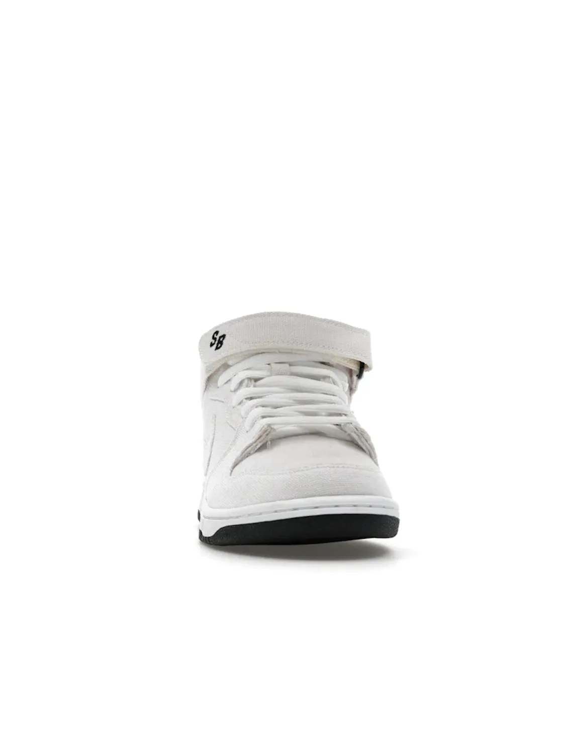 Мужские кроссовки Nike SB Dunk Mid — изображение 2 из 4, белый/белый