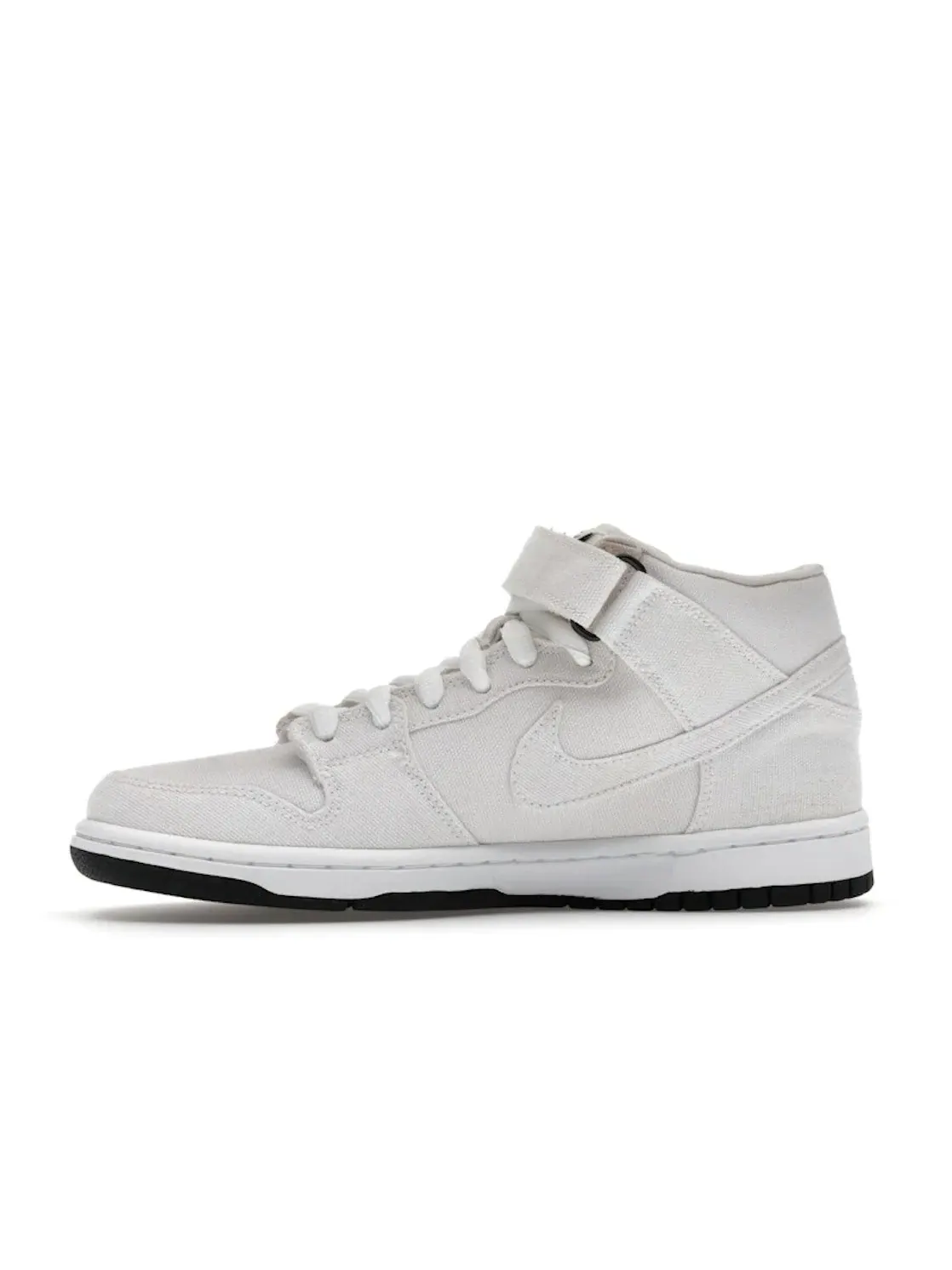 Мужские кроссовки Nike SB Dunk Mid — изображение 3 из 4, белый/белый