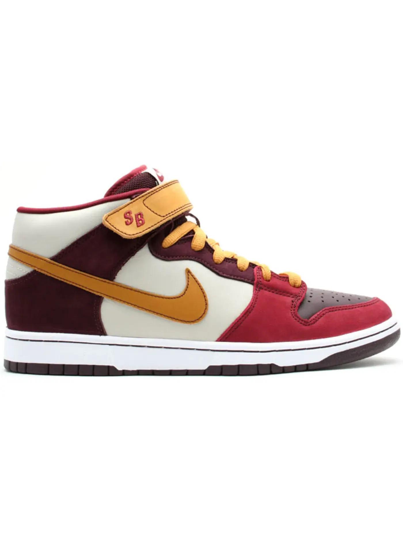 Мужские кроссовки с высоким верхом Nike SB Dunk Mid Nike — изображение 1 из 1, глубокий бордовый