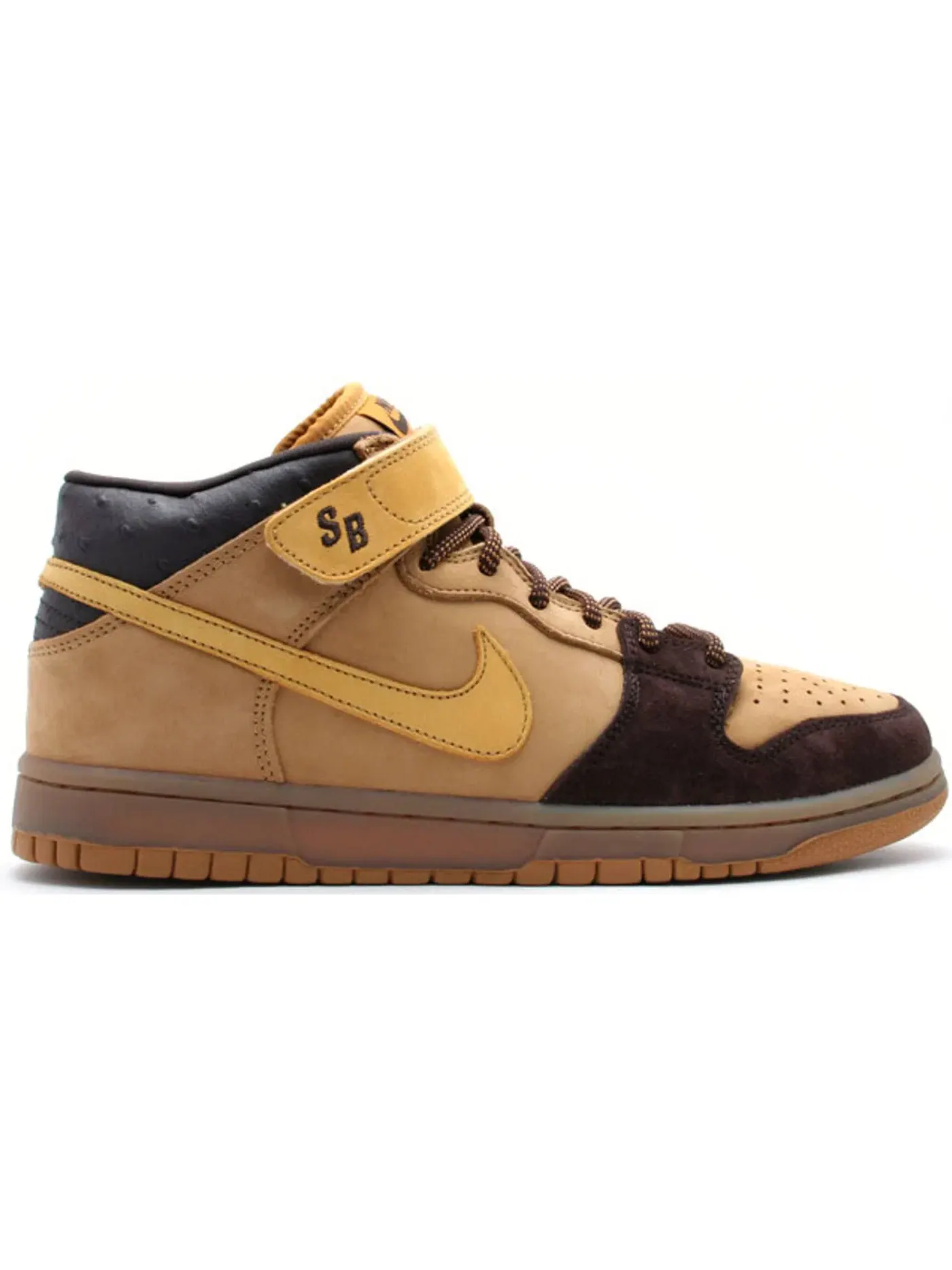 Мужские кроссовки Nike SB Dunk Mid — изображение 1 из 1, золотистый