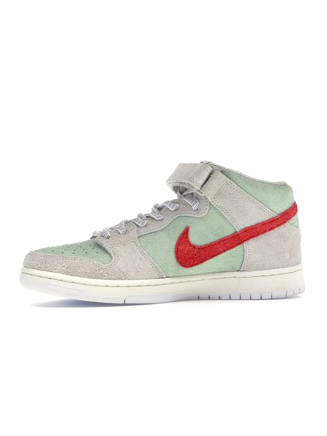Мужские кроссовки с принтом Nike SB Dunk Mid White Widow Nike — изображение 3 из 4, красный