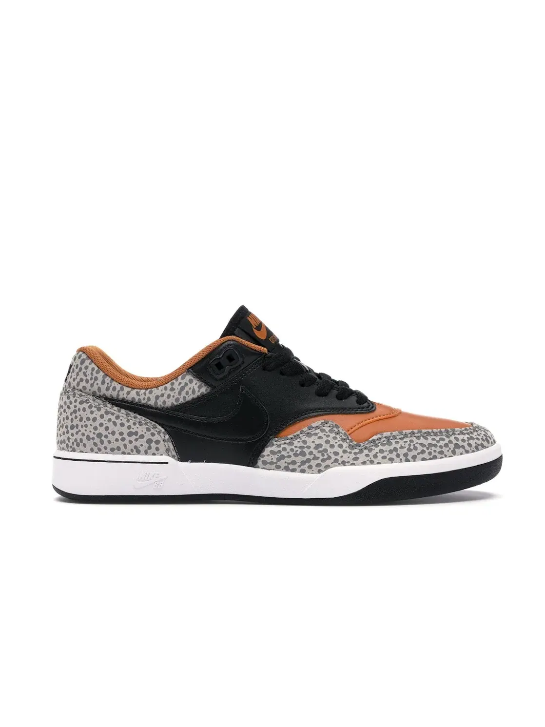 Мужские кроссовки из кожи с расцветкой Safari Nike SB GTS Return — изображение 1 из 4, черный--черный